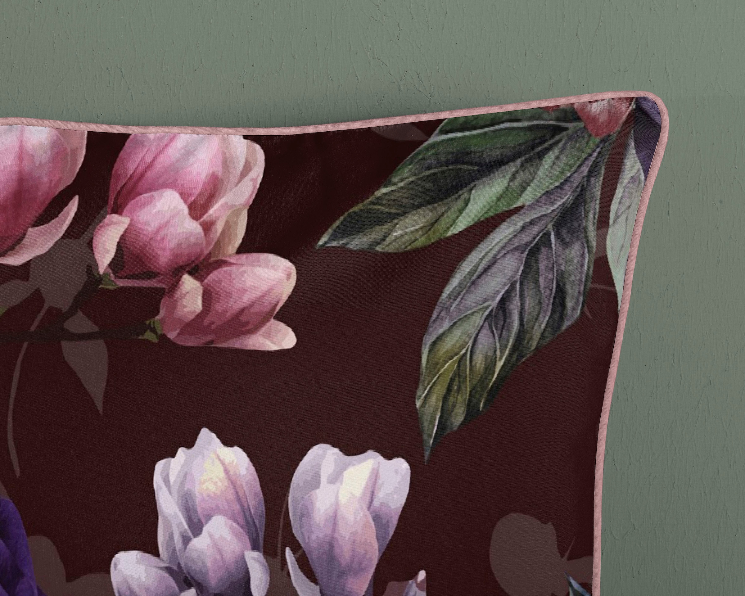 Descanso Wendebettwäsche »Bloomie«, Baumwolle, Satin, 135x200, Biese, Reissverschluss, Wendeoptik, Blumen