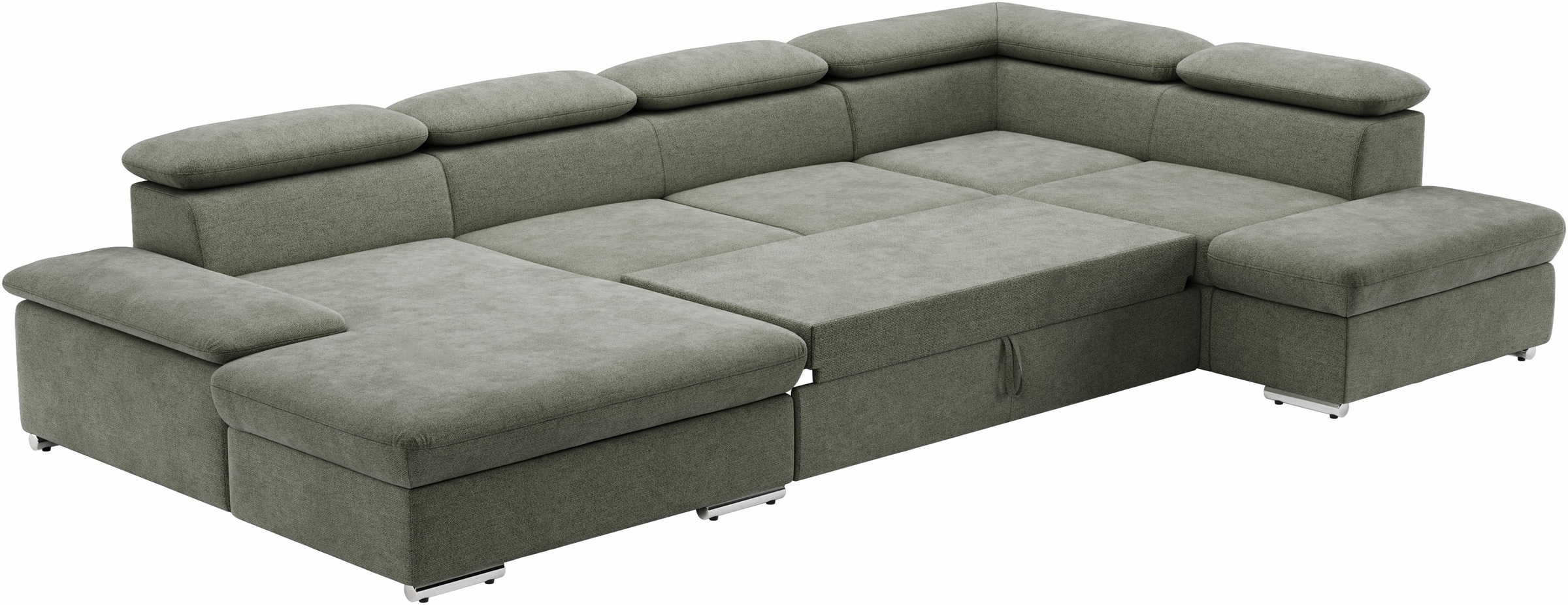 sit&more Wohnlandschaft »Valantine U-Form«, inkl. Kopf- und Armteilverstellung, wahlweise mit Bettfunktion