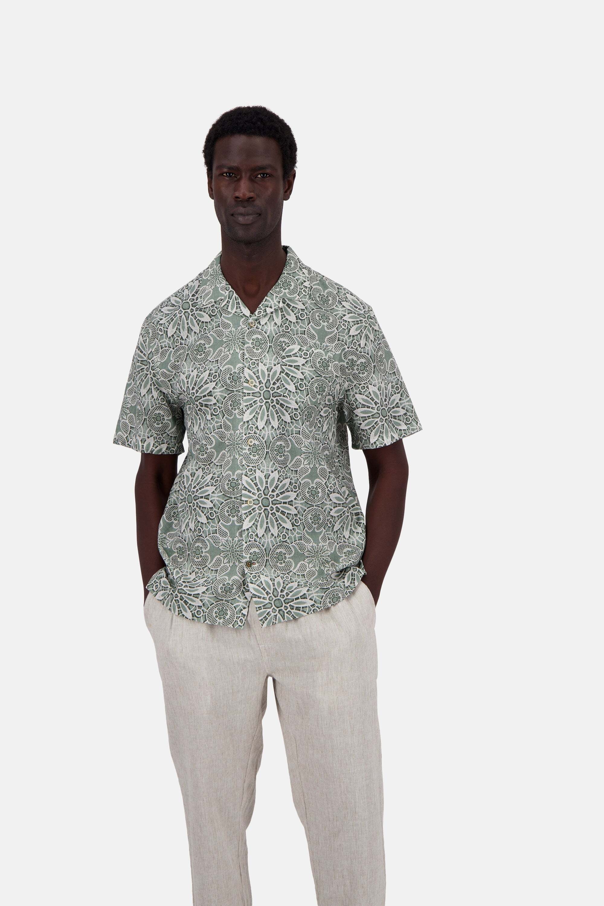 colours & sons Kurzarmhemd »colours & sons Kurzarmhemd Shirt-Printed«