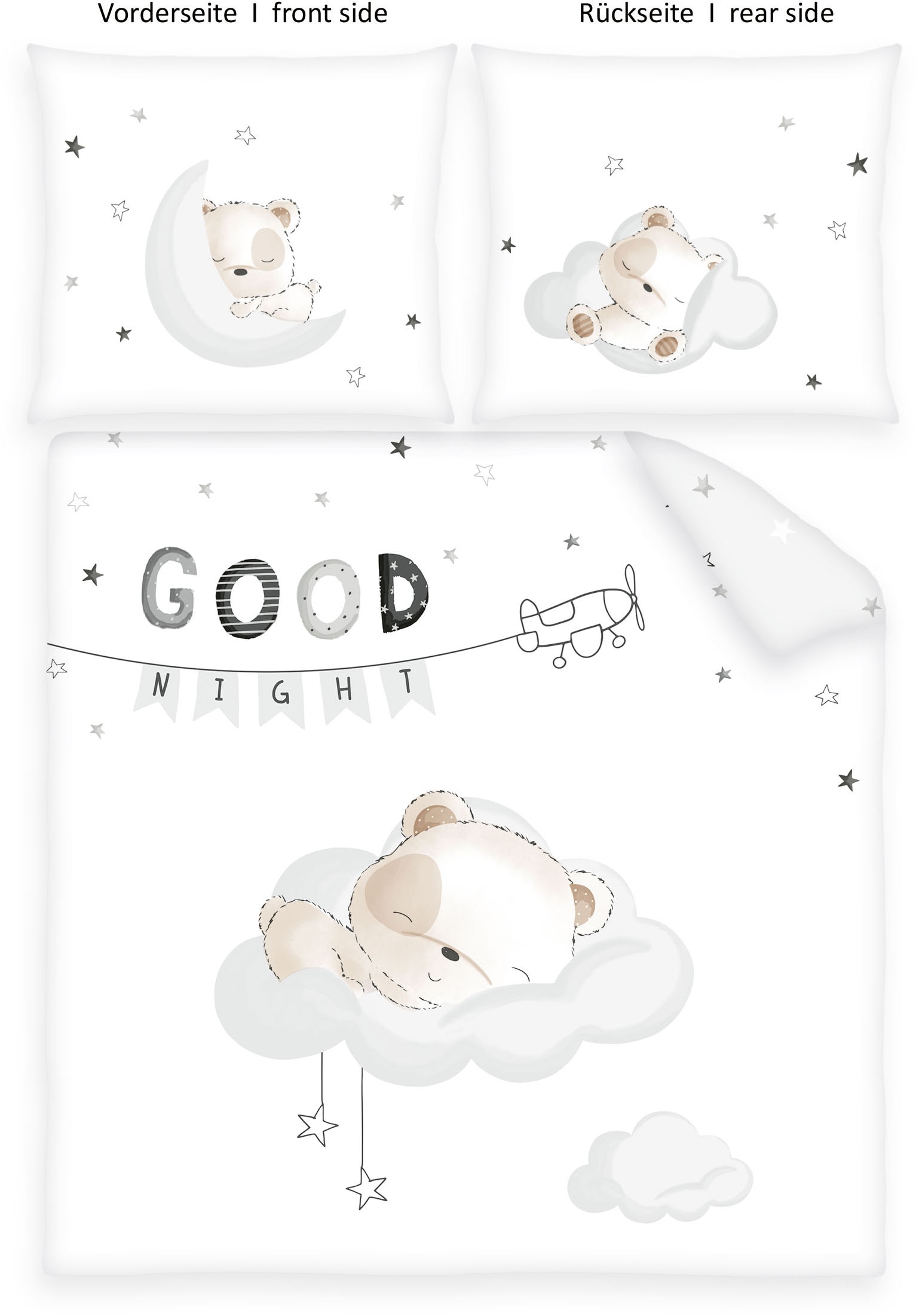 Image of Baby Best Babybettwäsche "Sleeping little bear" 2 Wendebettwäsche