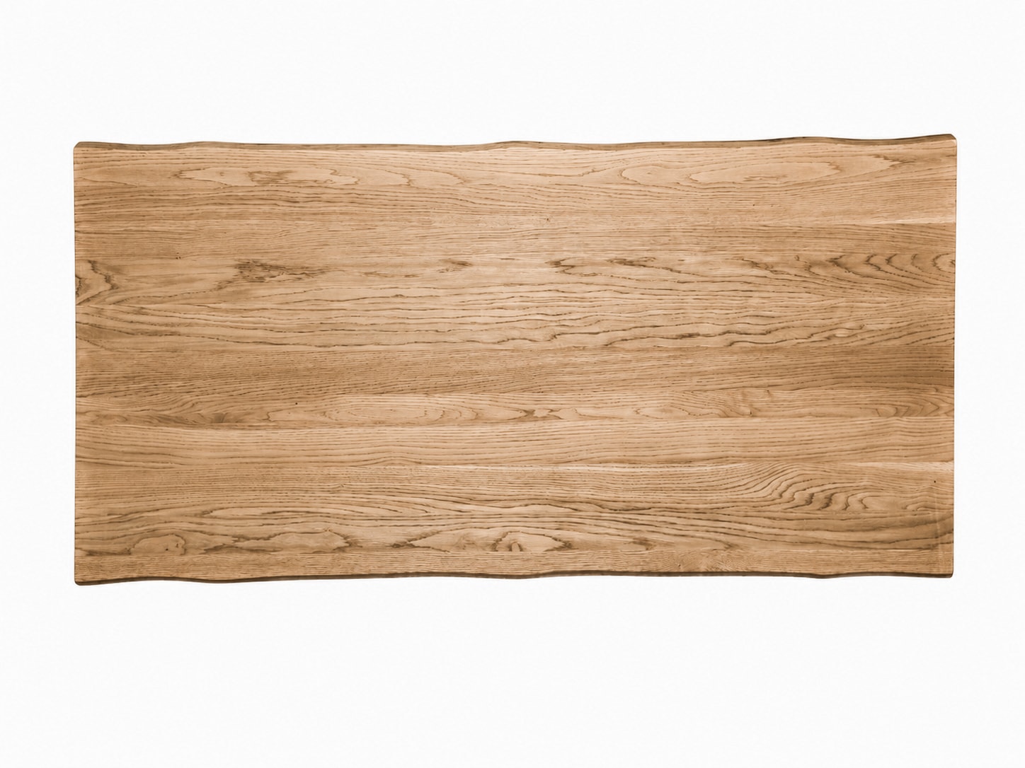 GOODproduct Esstisch »»MONACO« Speisetisch, Küchentisch, Wohntisch, Esszimmertisch« Wildeiche geölt Natur, Baumkante, A-Gestell Pearl White Metall