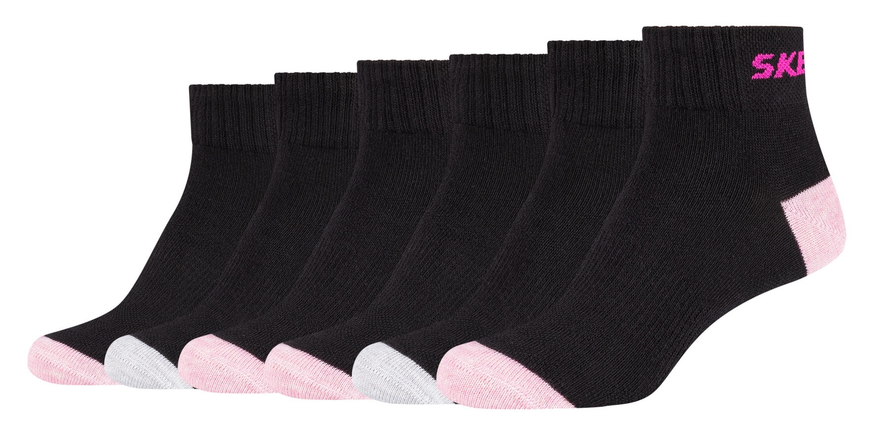 Skechers Socken, (6 Paar), (6 Paar) mit Mesh-Ventilation System