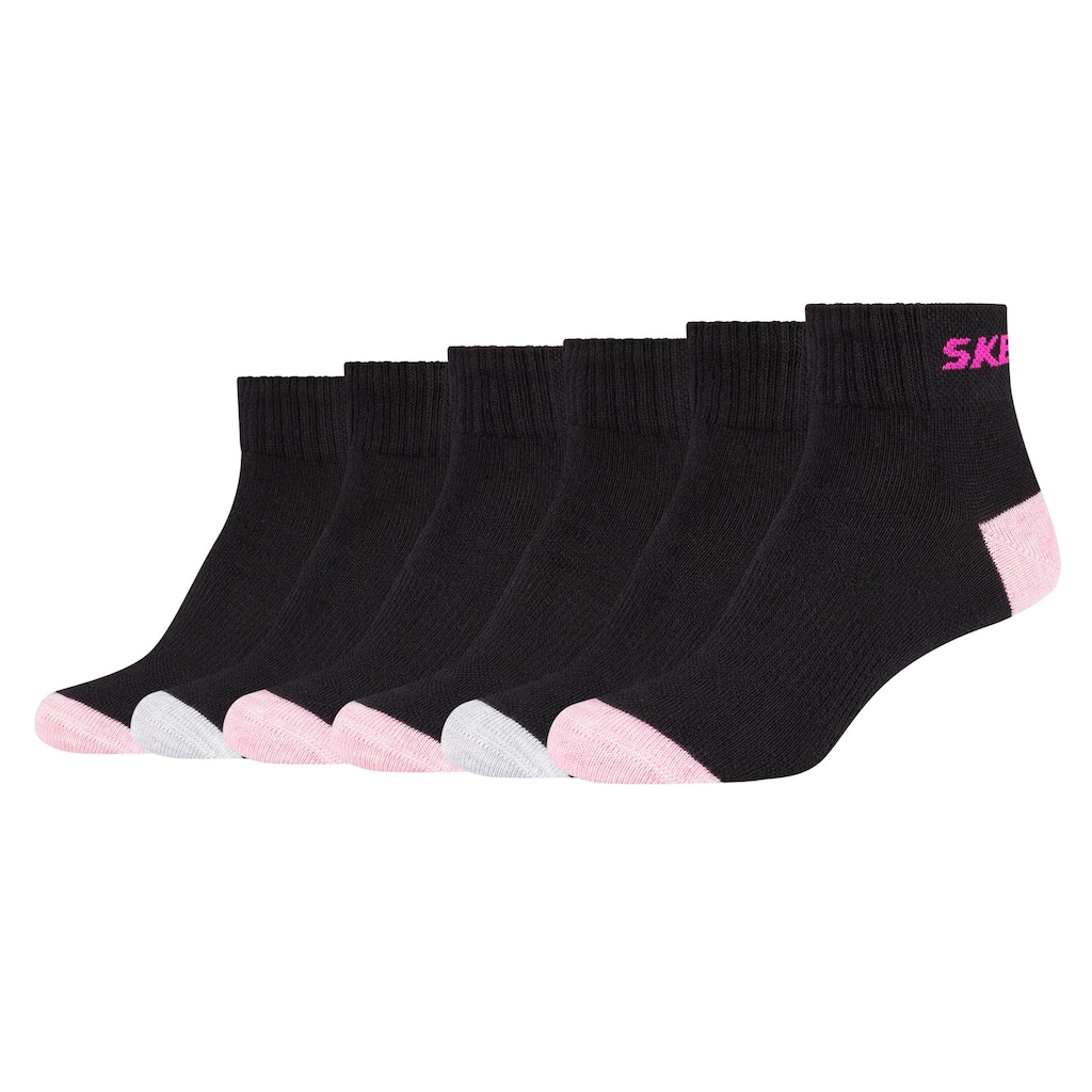 Skechers Socken, (6 Paar), (6 Paar) mit Mesh-Ventilation System