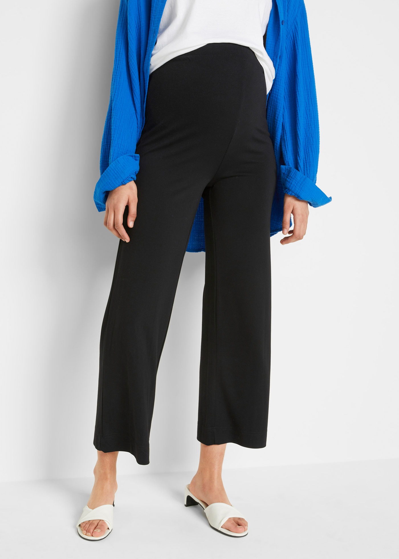 Image of bonprix Umstandshose Culotte in 7/8-Länge, bequemer, elastischer Bund