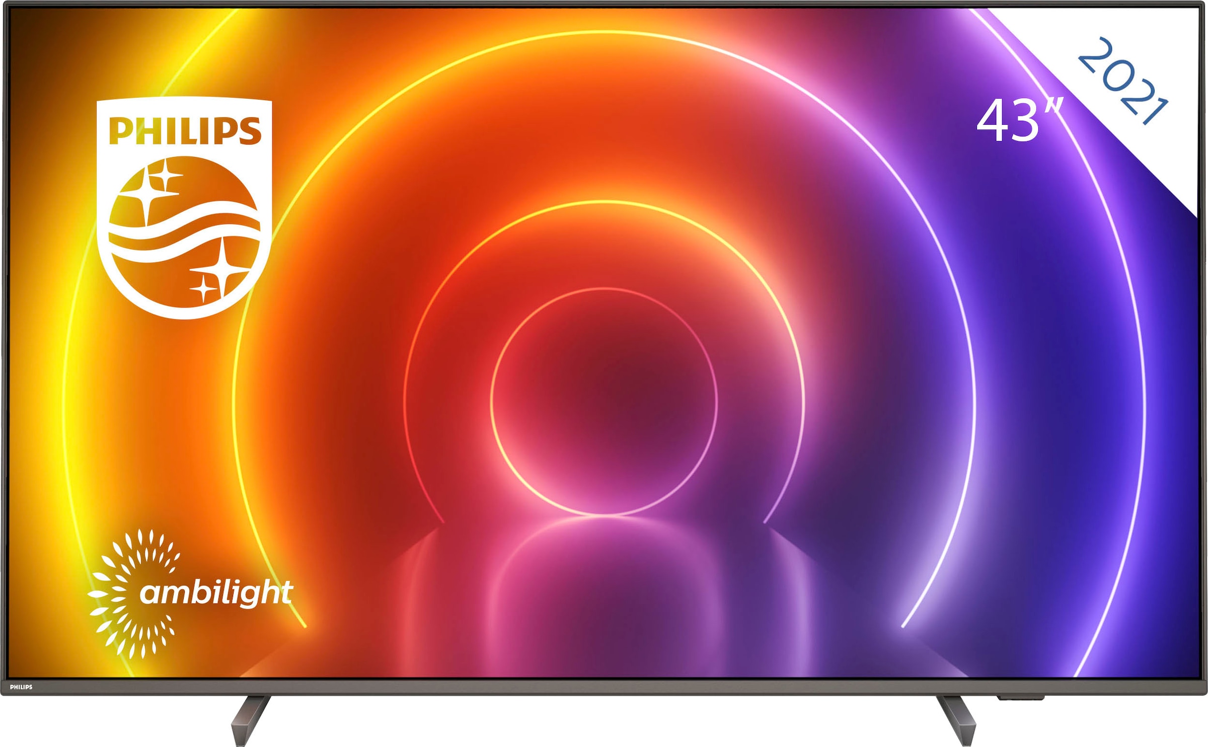 ♕ Philips LED-Fernseher »43PUS8106/12«, HD, 4K versandkostenfrei 3-seitiges cm/43 Android auf Ambilght Ultra Zoll, 108 TV-Smart-TV