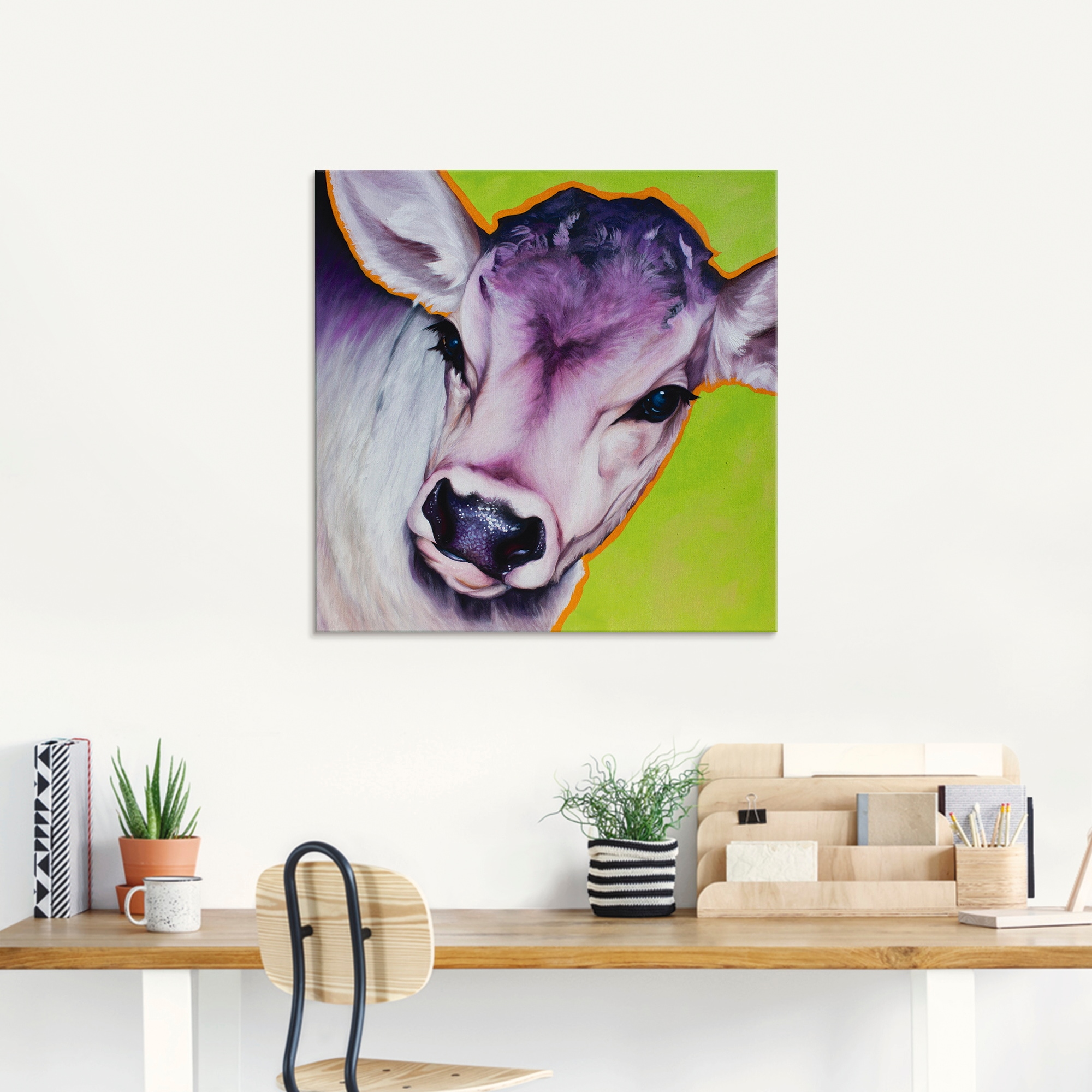 Artland Glasbild »Kuh Pretty Betty«, Haustiere, (1 St.), in verschiedenen Grössen