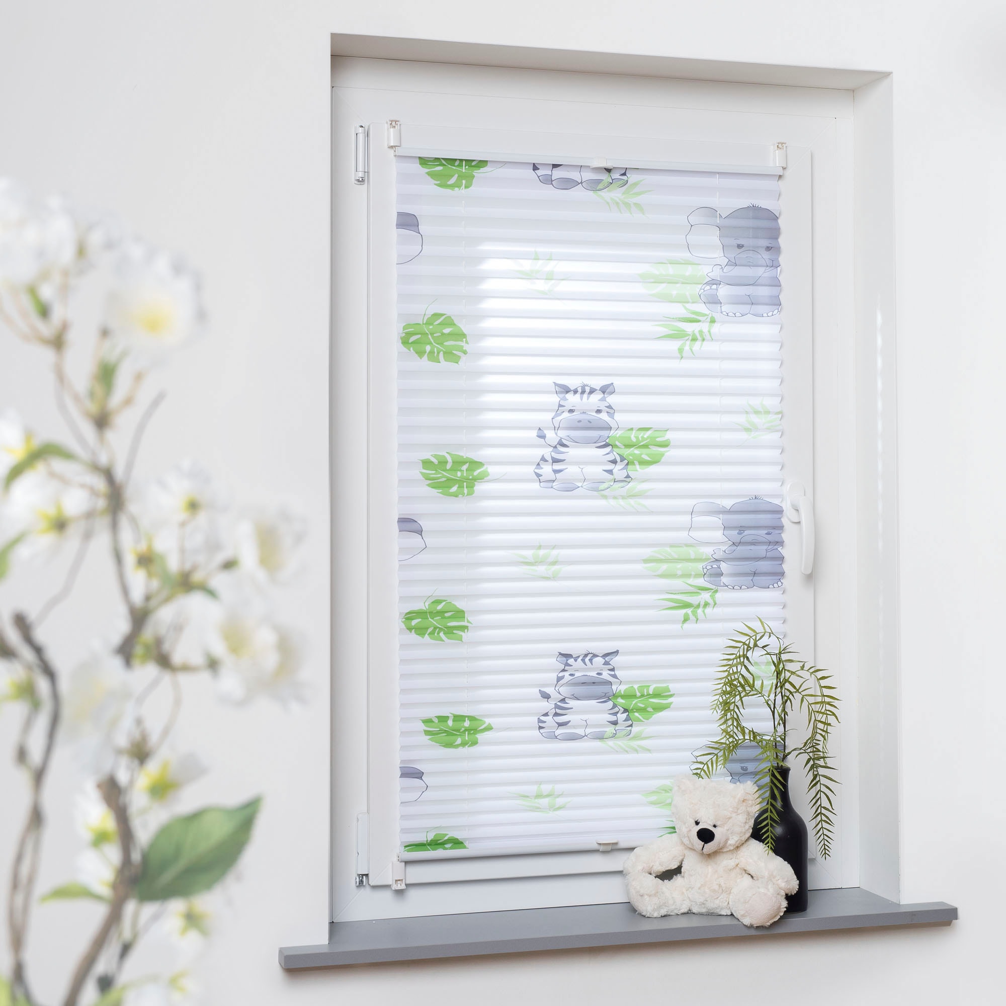 Image of Liedeco Plissee »Hanni & Luc«, Lichtschutz, ohne Bohren, verspannt, Klemmfix, Kinderzimmermotiv bei Ackermann Versand Schweiz