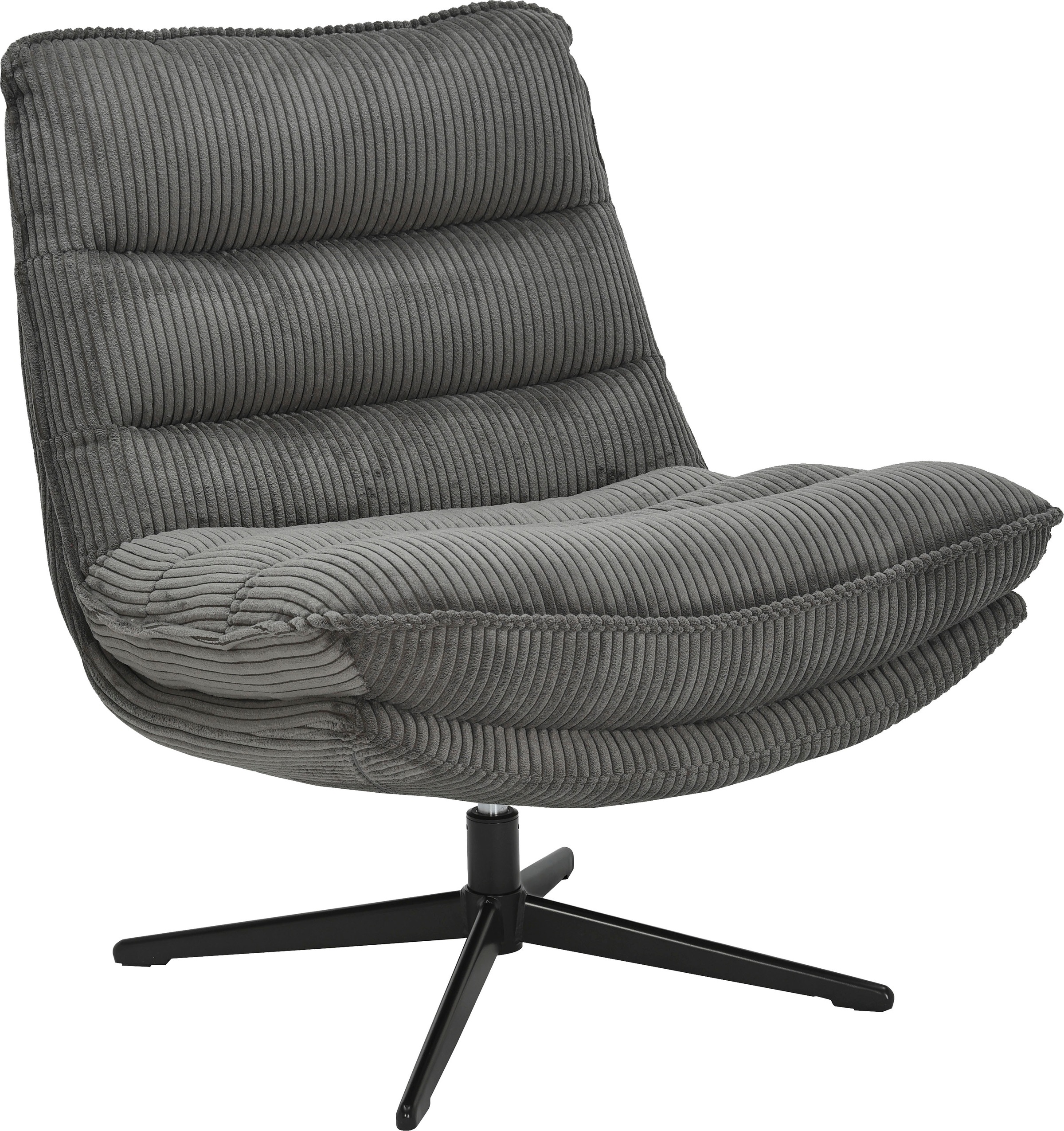 Image of GOODproduct Sessel "AVAA, Loungesessel im softem Cord-Bezug," 360 Grad drehbar, Relax- und TV-Sessel