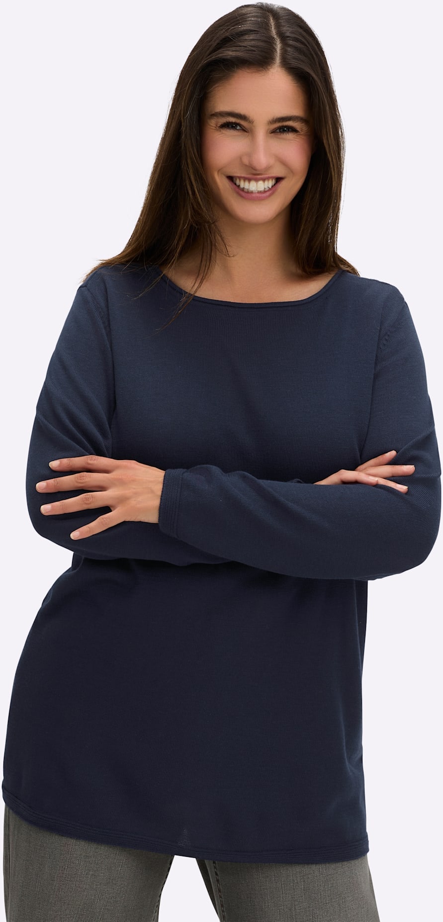 Sheego Rundhalspullover »Rundhalspullover«