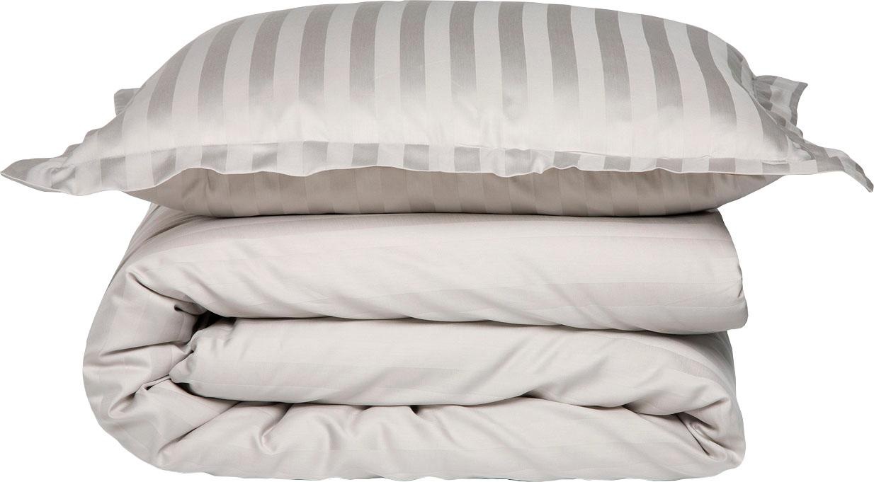 damai Bettwäsche »Streifsatin in Gr. 135x200, 155x220 oder 200x200 cm« 2 Stk. elegante Bettwäsche aus Baumwolle, Bettwäsche mit Reissverschluss