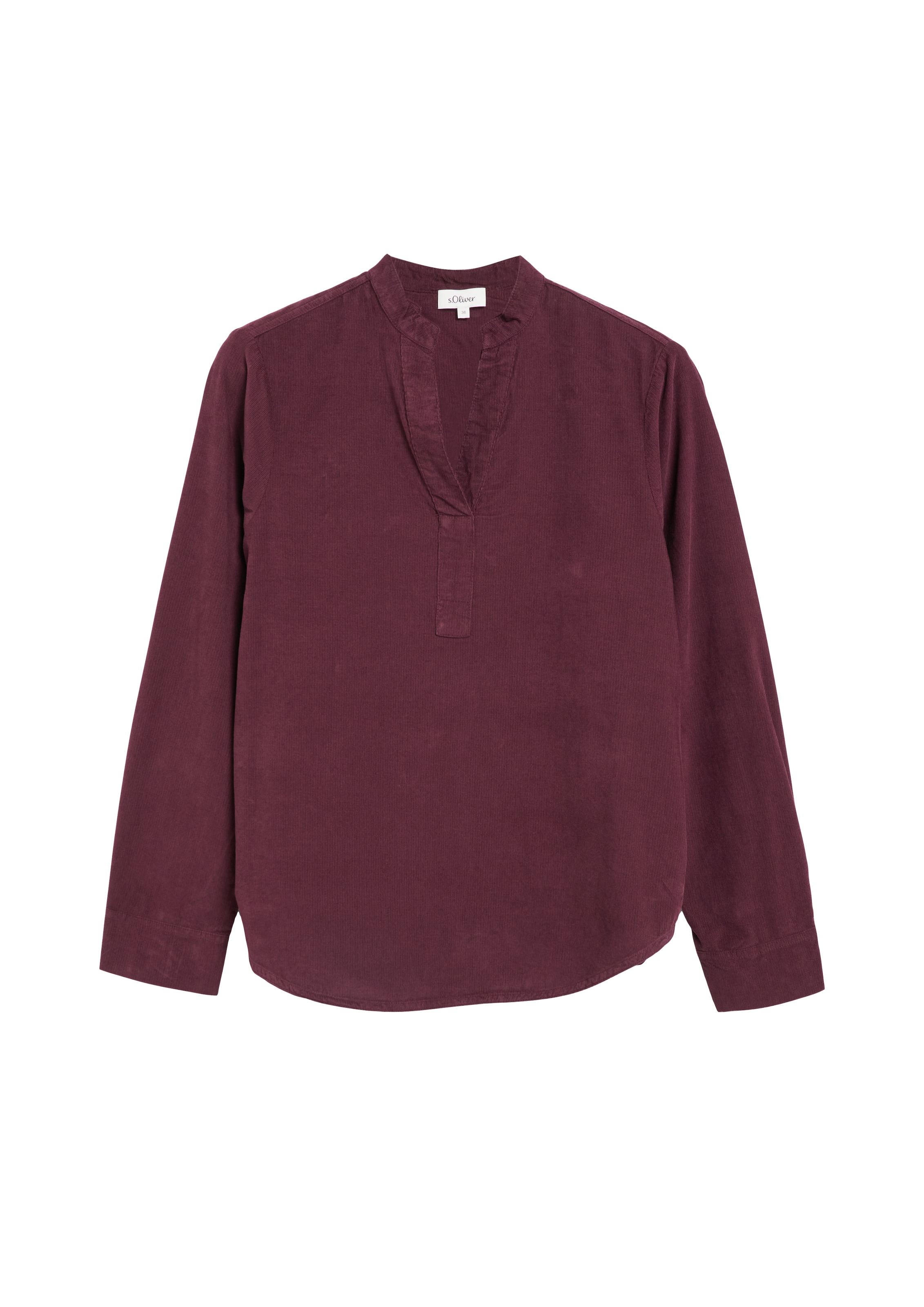 s.Oliver Blouse à manches longues Tunique avec encolure fendue