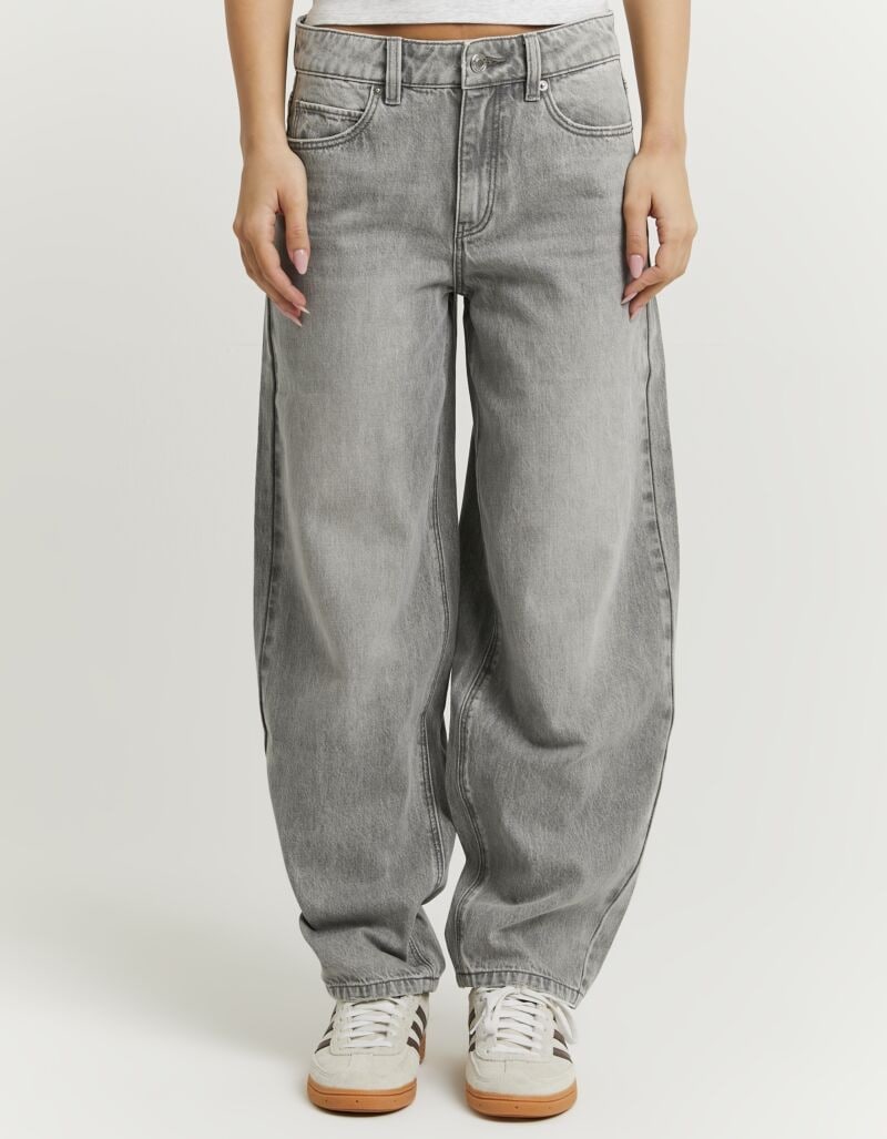 Image of Tally Weijl High-waist-Jeans "SPADEJOELLE" Baumwollmischung, barrel fit