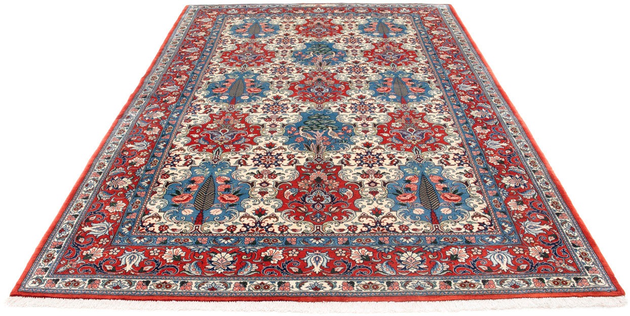 Image of morgenland Wollteppich »Bachtiar Durchgemustert Rosso 281 x 175 cm«, rechteckig, 1 mm Höhe, Unikat mit Zertifikat bei Ackermann Versand Schweiz