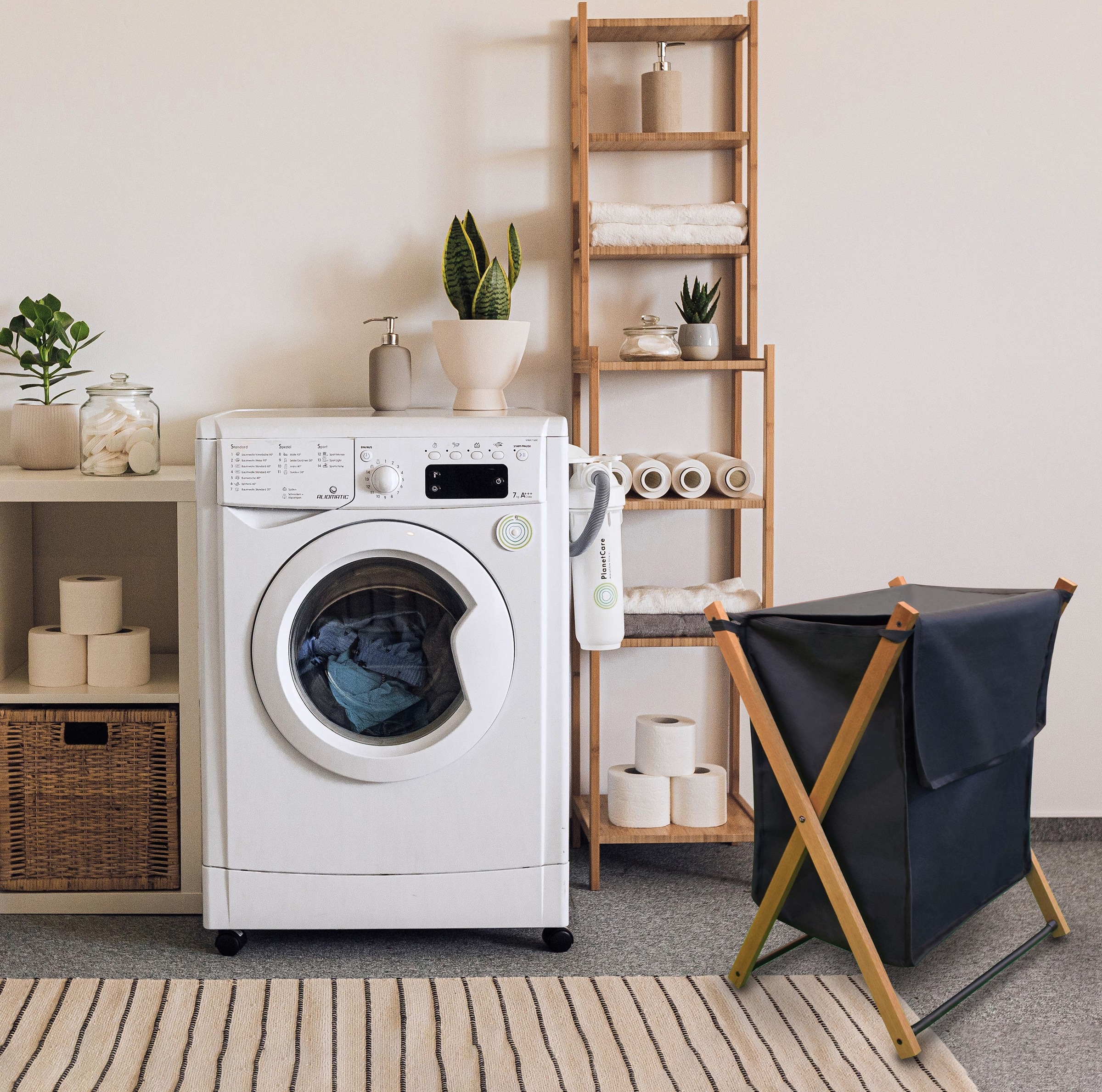 Bischof Boîte à linge faltbar, dadurch platzsparend und sehr stabil