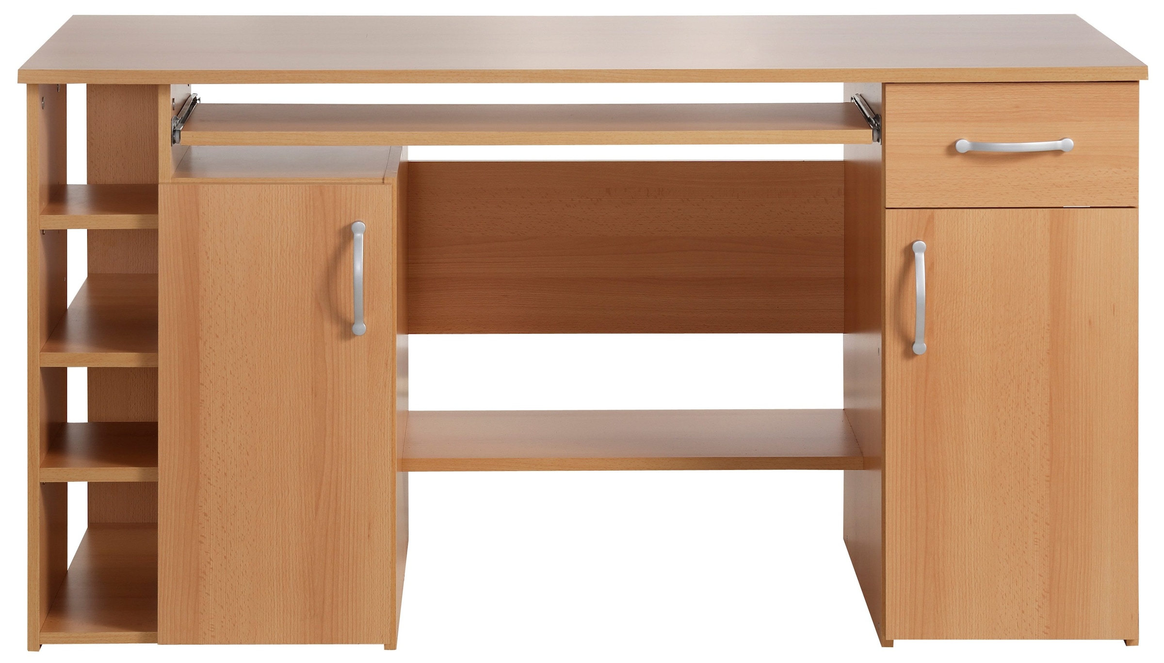 VOGL Möbelfabrik Schreibtisch »Tim«, mit 5 Fächern und Tastaturauszug, Made  in Germany jetzt kaufen