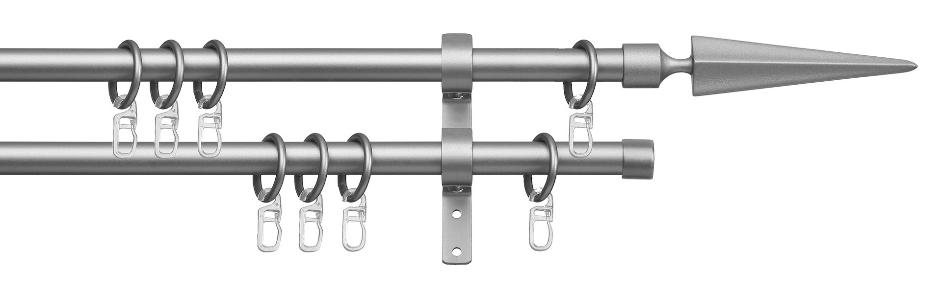 Image of indeko Gardinenstange »Parma«, 2 läufig-läufig, Fixmass bei Ackermann Versand Schweiz