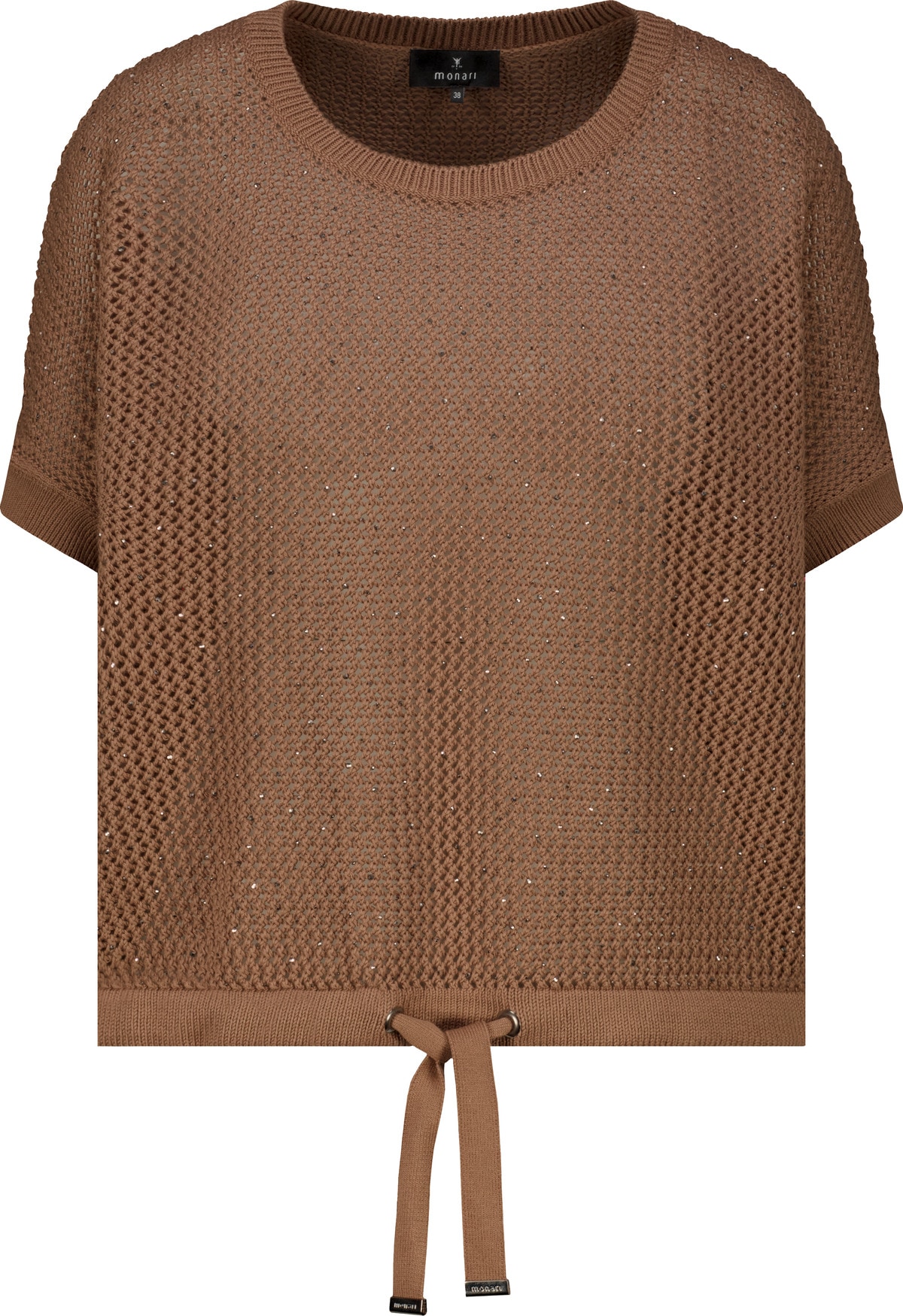 Monari Pull ajouré »Pullover Basic Schmuck« Regular fit mit Strasssteinen