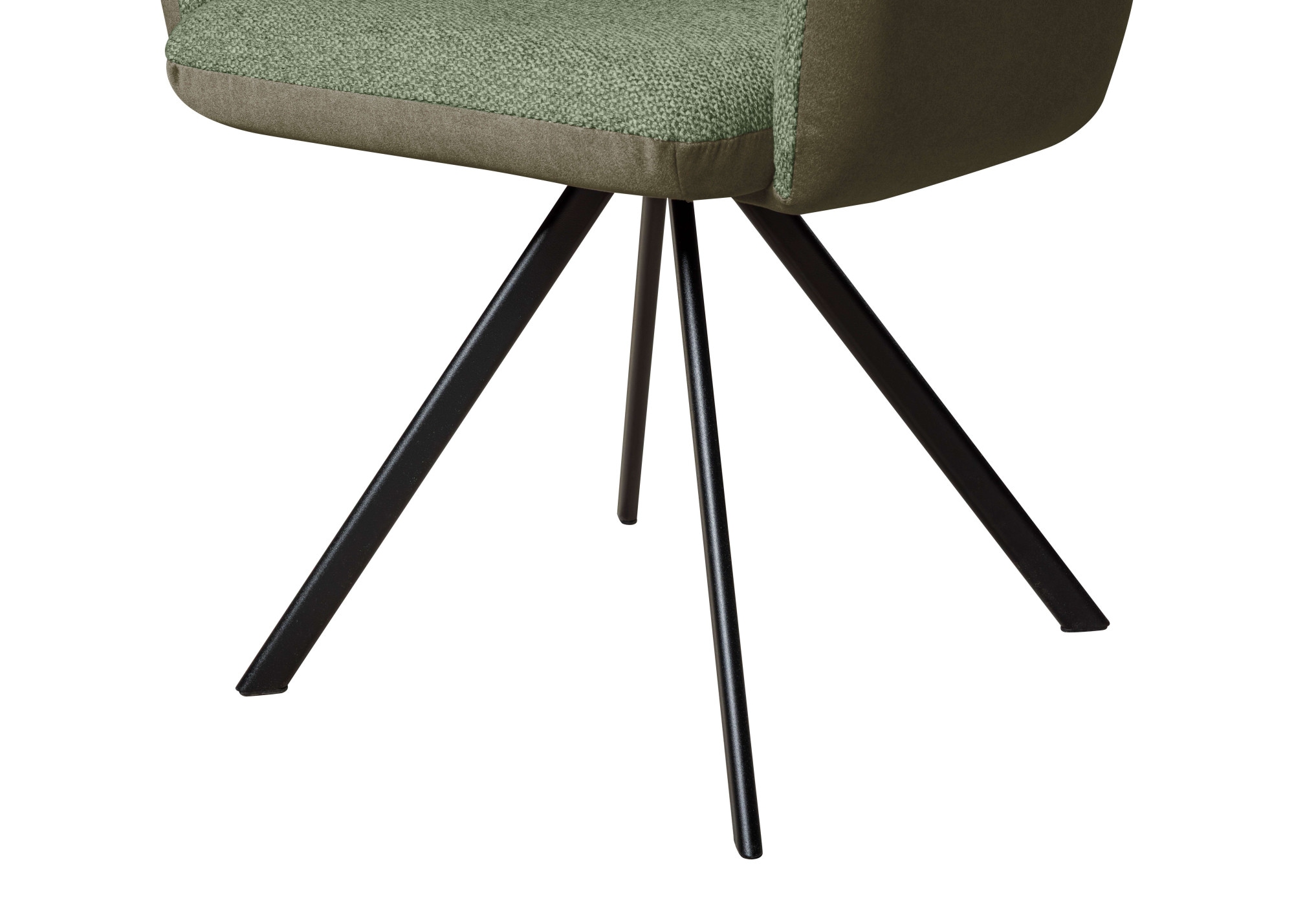 GOODproduct Chaise avec accoudoirs »Gabi Polsterstuhl, Esszimmerstuhl, Küchenstuhl, 4-Fussstuhl« () Gestell aus matt-schwarzem Flachmetall, stabil, 2-Stoff-Design