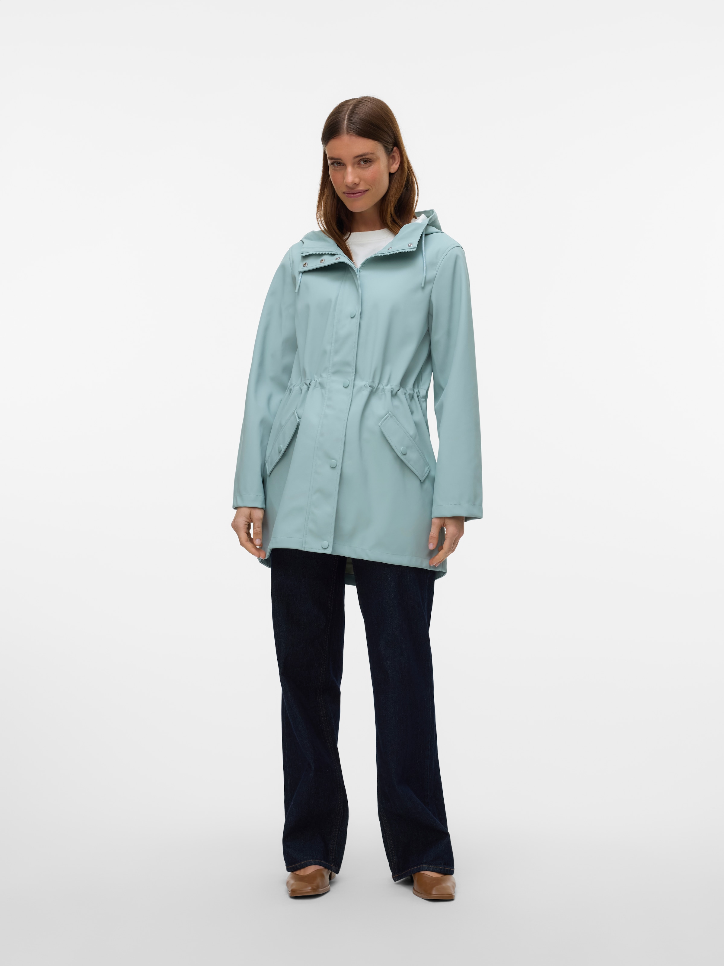 Vero Moda Regenjacke »VMMALOU COATED JACKET«, mit Kapuze