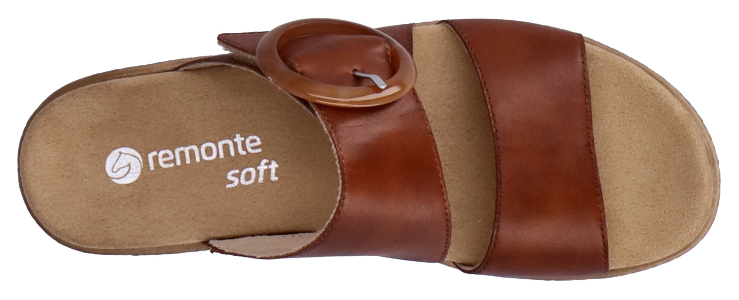 Remonte Pantolette  , Keilabsatz, Sommerschuh, Schlappen mit Zierschnalle