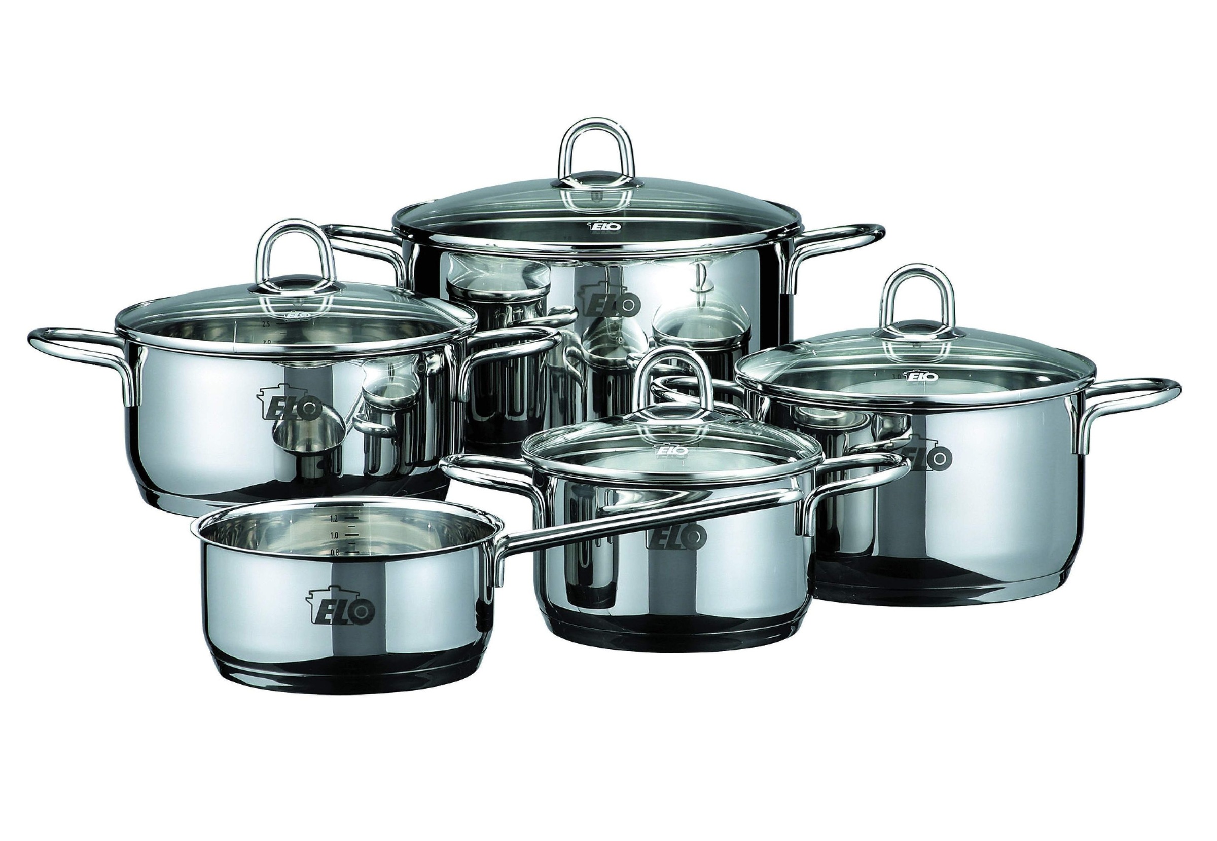 Image of Elo Topf-Set »Rubin«, Edelstahl 18/10, (Set, 9 tlg.) bei Ackermann Versand Schweiz