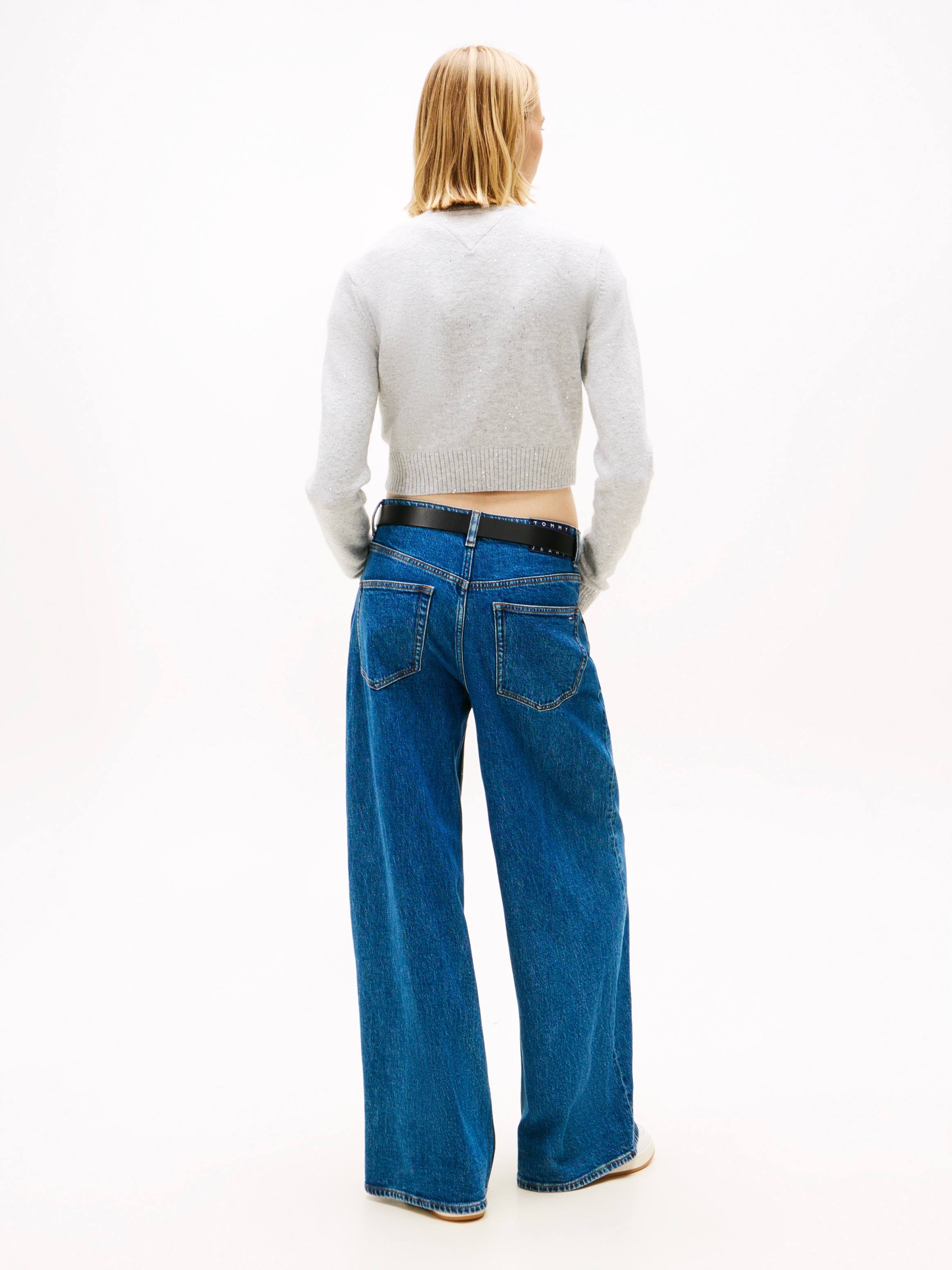 Tommy Jeans Pull en tricot »TJW SPARKLE FLAG SWEATER EXT«