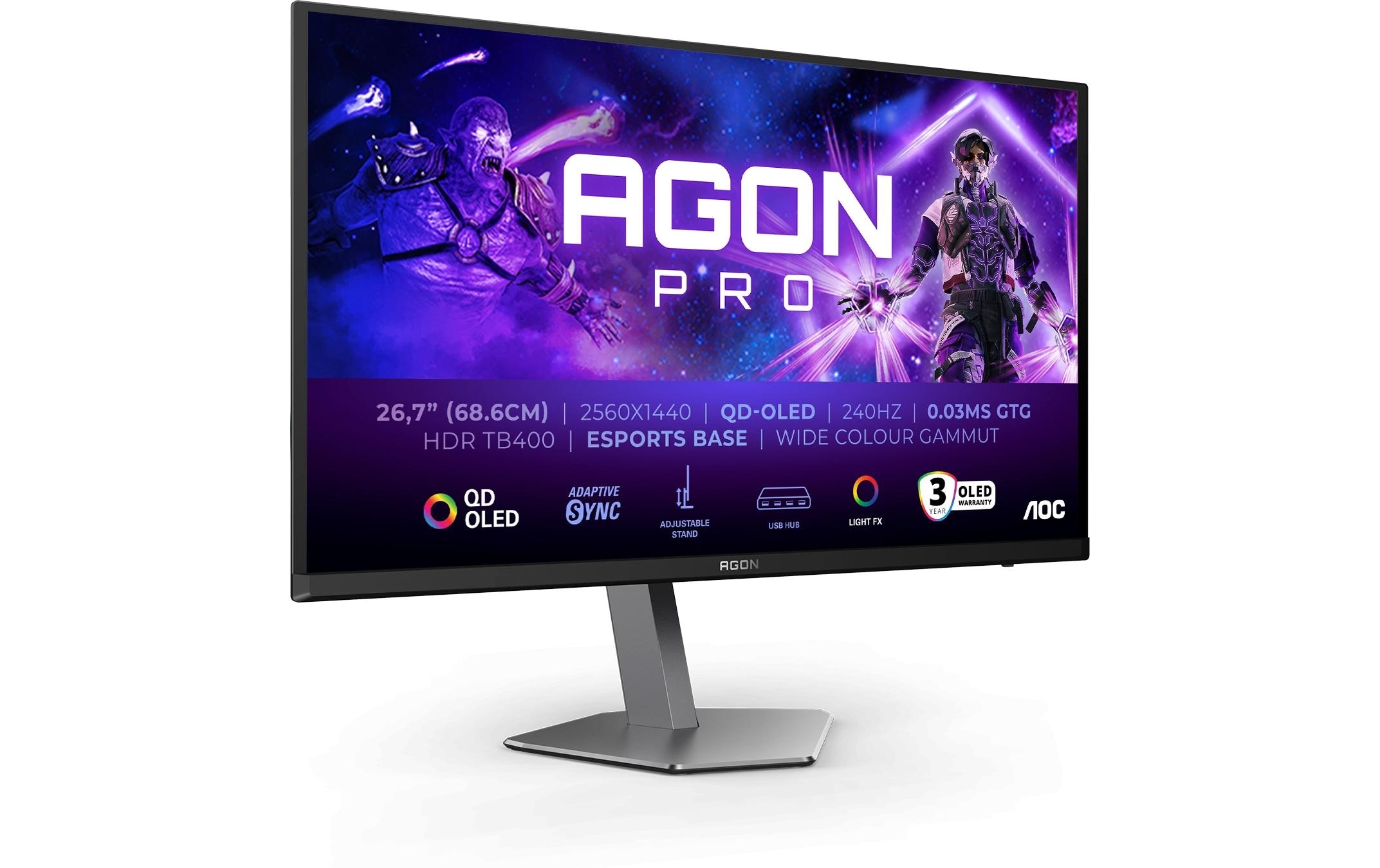 AOC Moniteur de jeu »AG276QZD2« 67,818 cm/26,7 ″  2560 x 1440 px 240 Hz