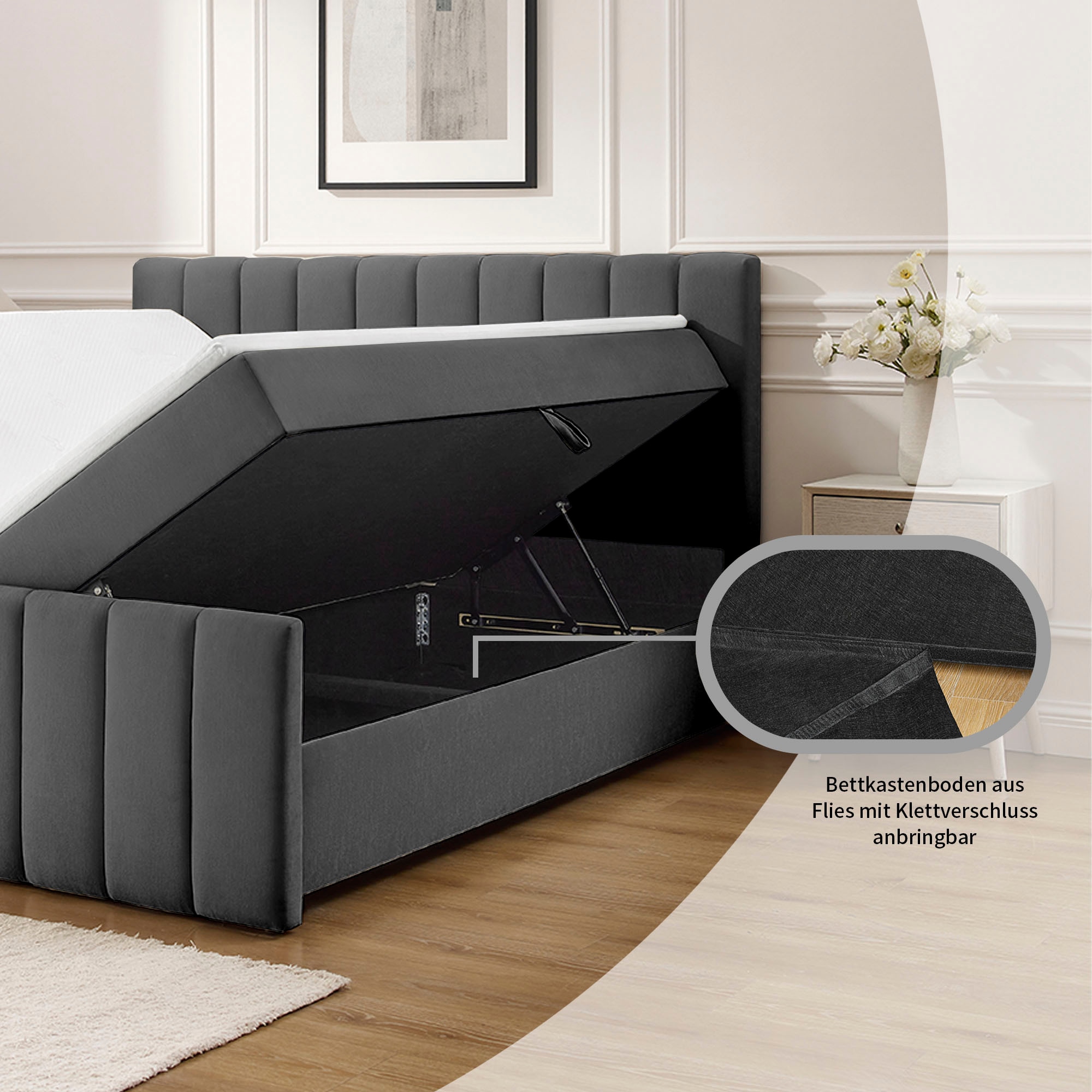 GOODproduct Boxbett »Yanna inkl. Bettkasten und Topper, Liegefläche 180x200cm« erhältlich in der Grösse 180x200 cm