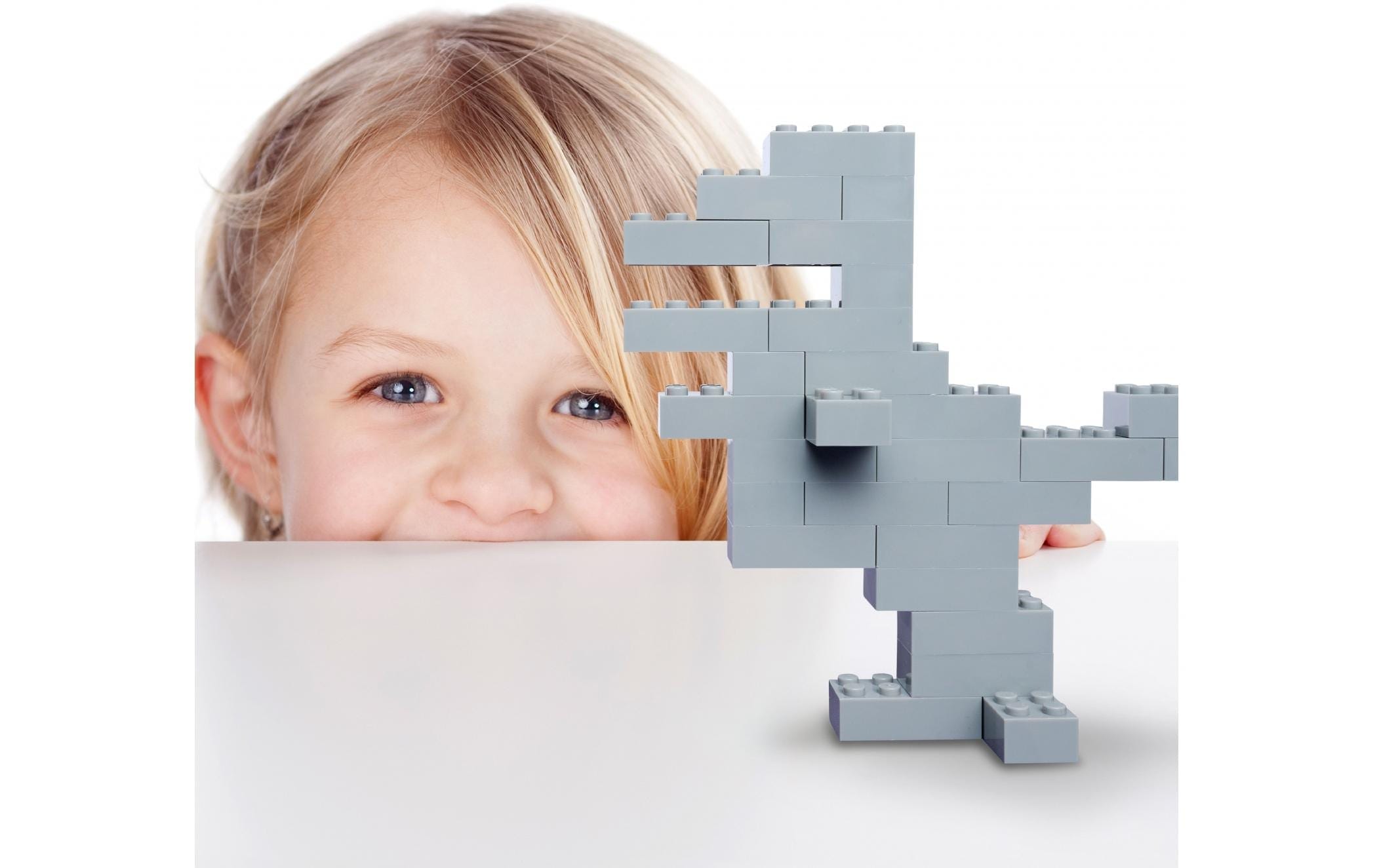 Blox Spielbausteine »Bausteine 500 graue 8er Steine lose«