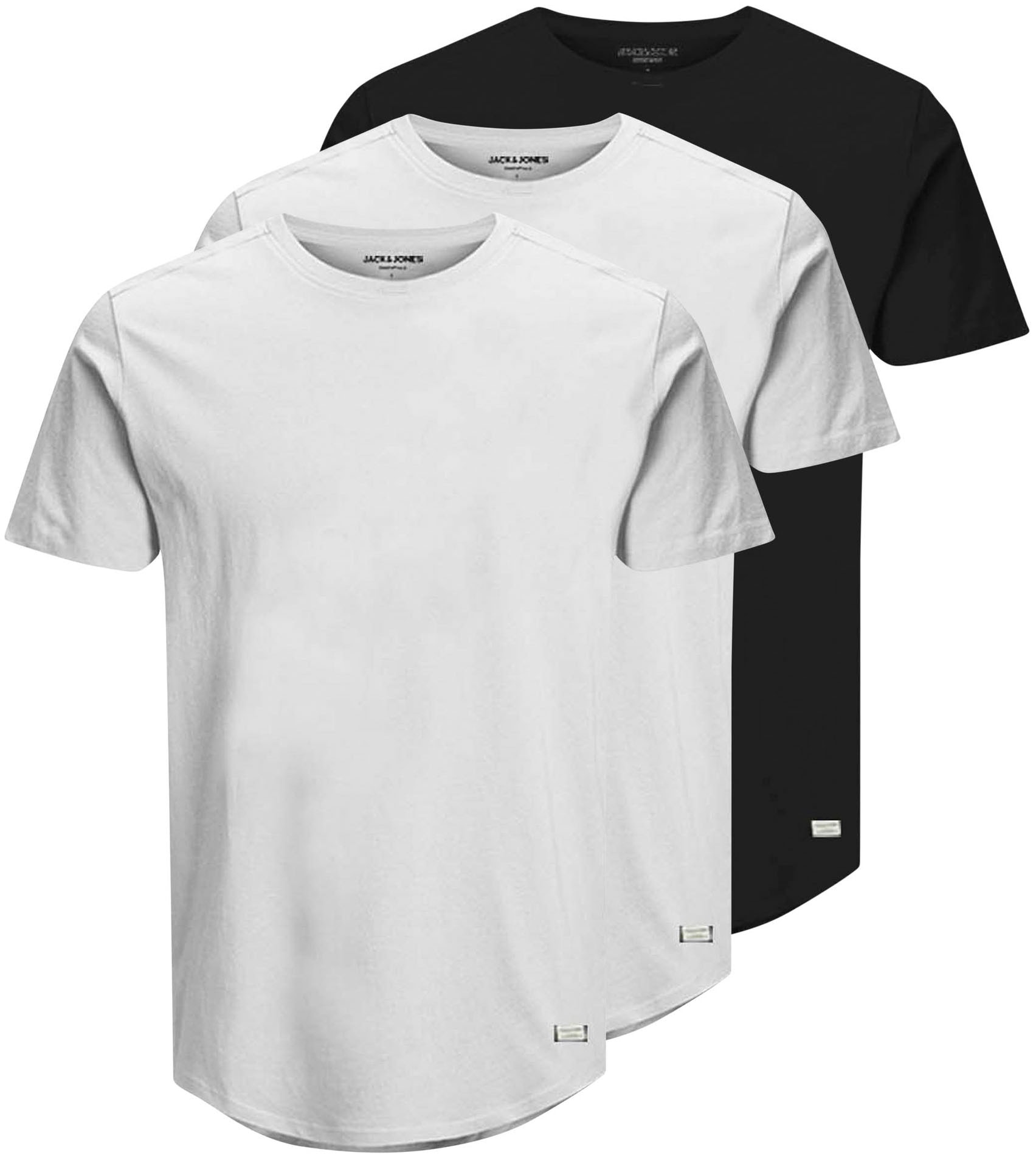 T-Shirt »JJENOA TEE SS CREW NECK 3PK MP NOOS«, (Packung, 3 tlg., 3er-Pack)