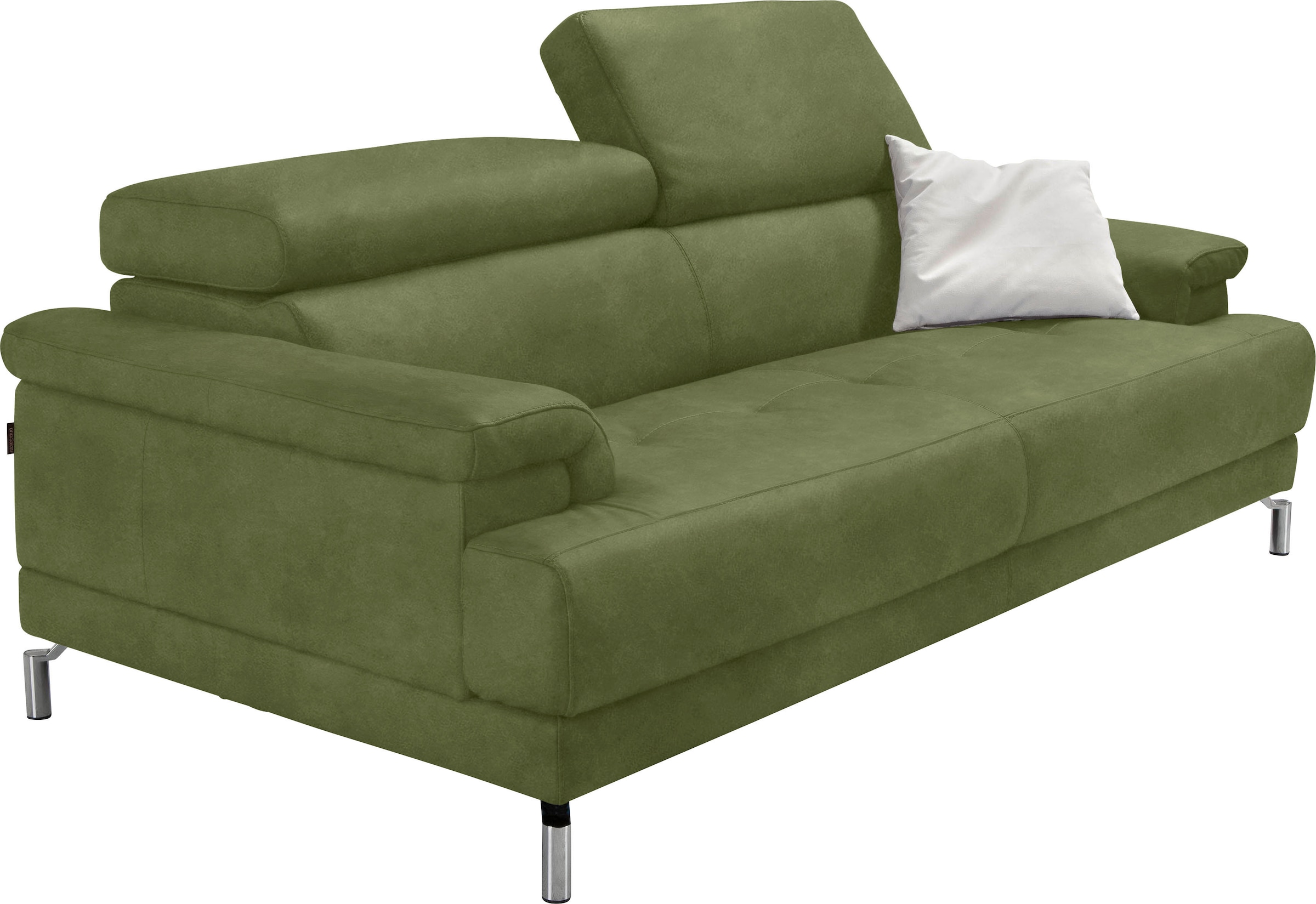 Image of Egoitaliano 2,5-Sitzer "Soul, Design und Sitzkomfort auf hohem Niveau, tolle Details" inkl. Kopfteilverstellung für noch mehr Komfort, Designfuss