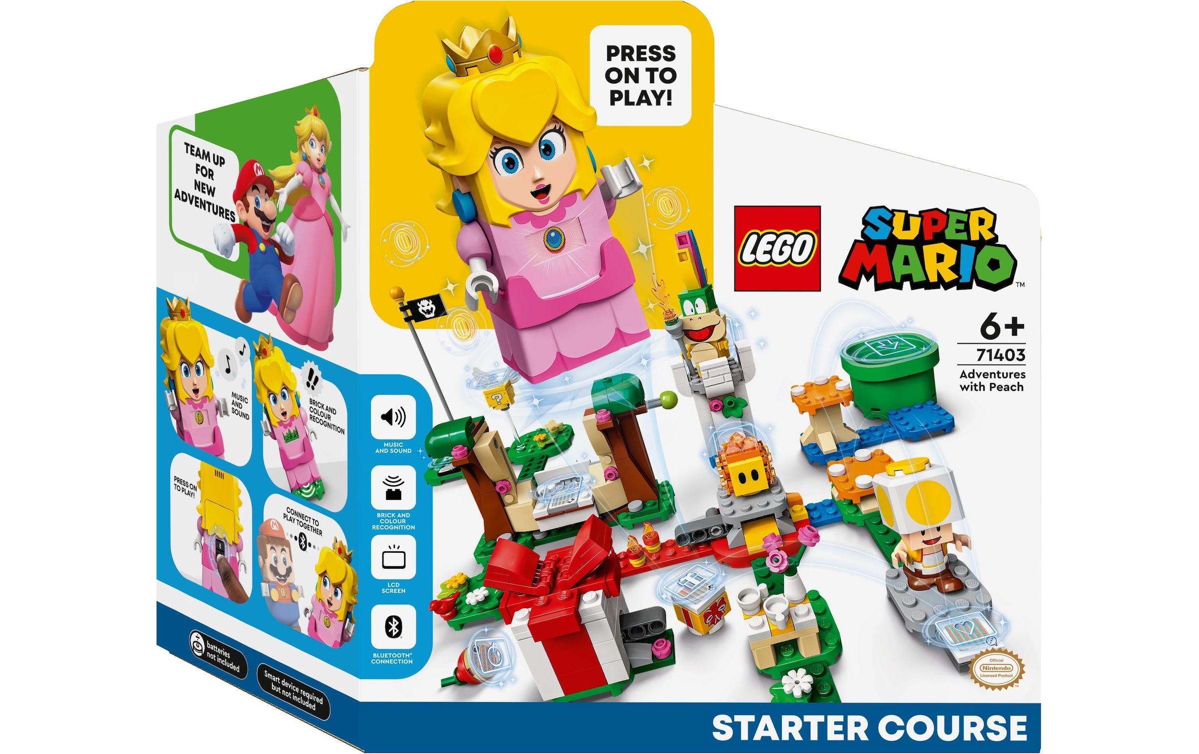 Konstruktionsspielsteine »LEGO Super Mario Abenteuer mit Pea«, (354 St.)