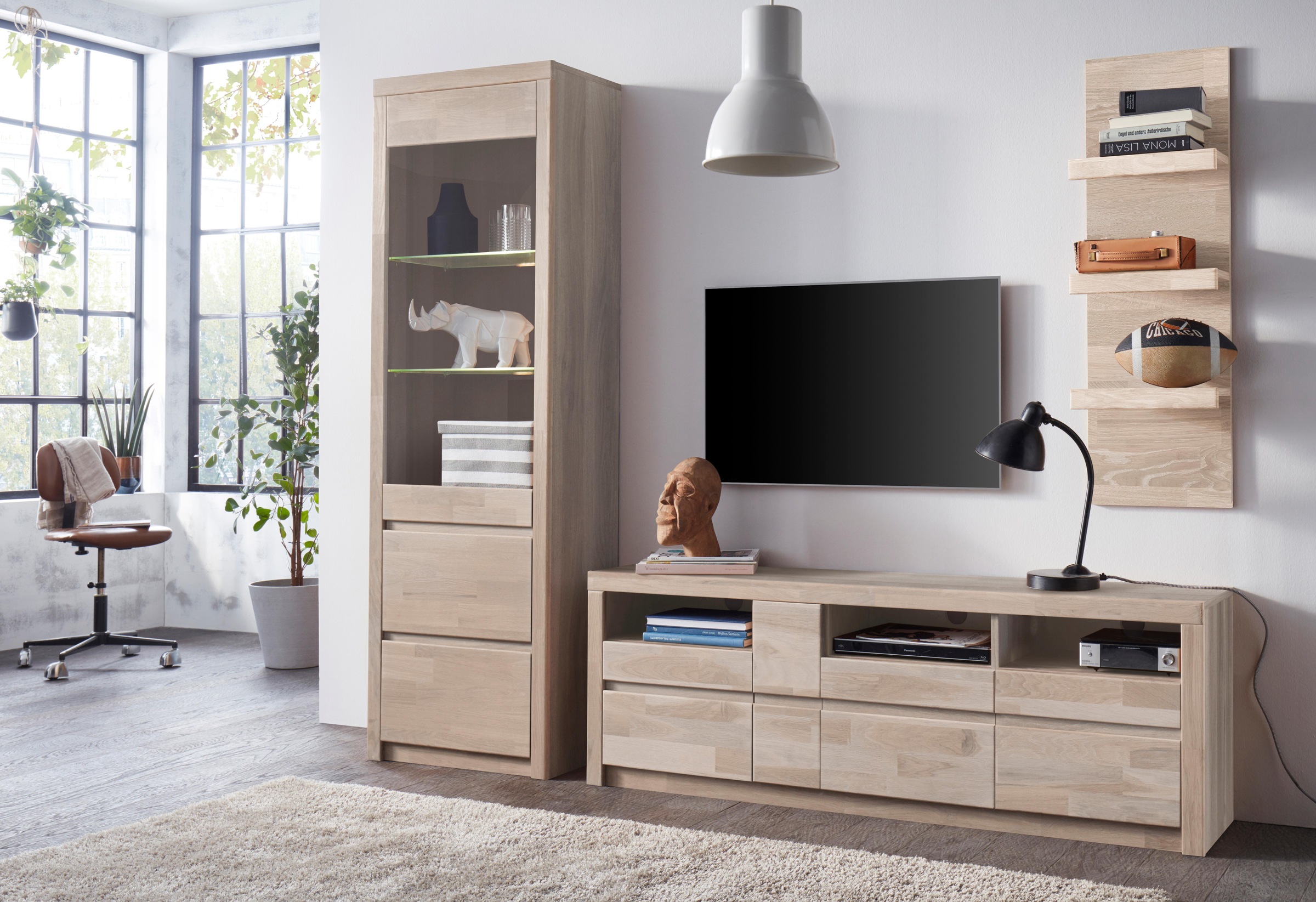 Image of Woltra Wohnwand »Silkeborg«, (Set, 3 St.), teilmassives Holz bei Ackermann Versand Schweiz