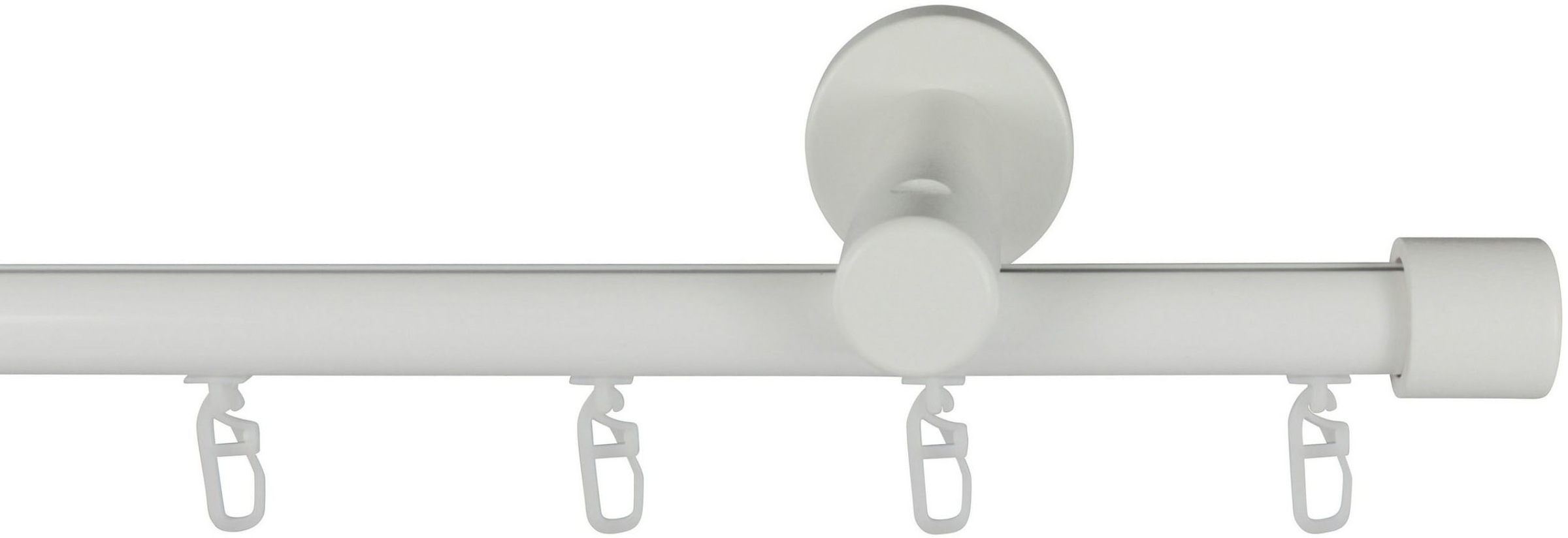 Image of GARESA Gardinenstange »KEA«, 1 läufig-läufig, Wunschmasslänge, Vorhanggarnitur, einfache Montage, mit Profilverbinder verlängerbar, Wandmontage, Kappe bei Ackermann Versand Schweiz