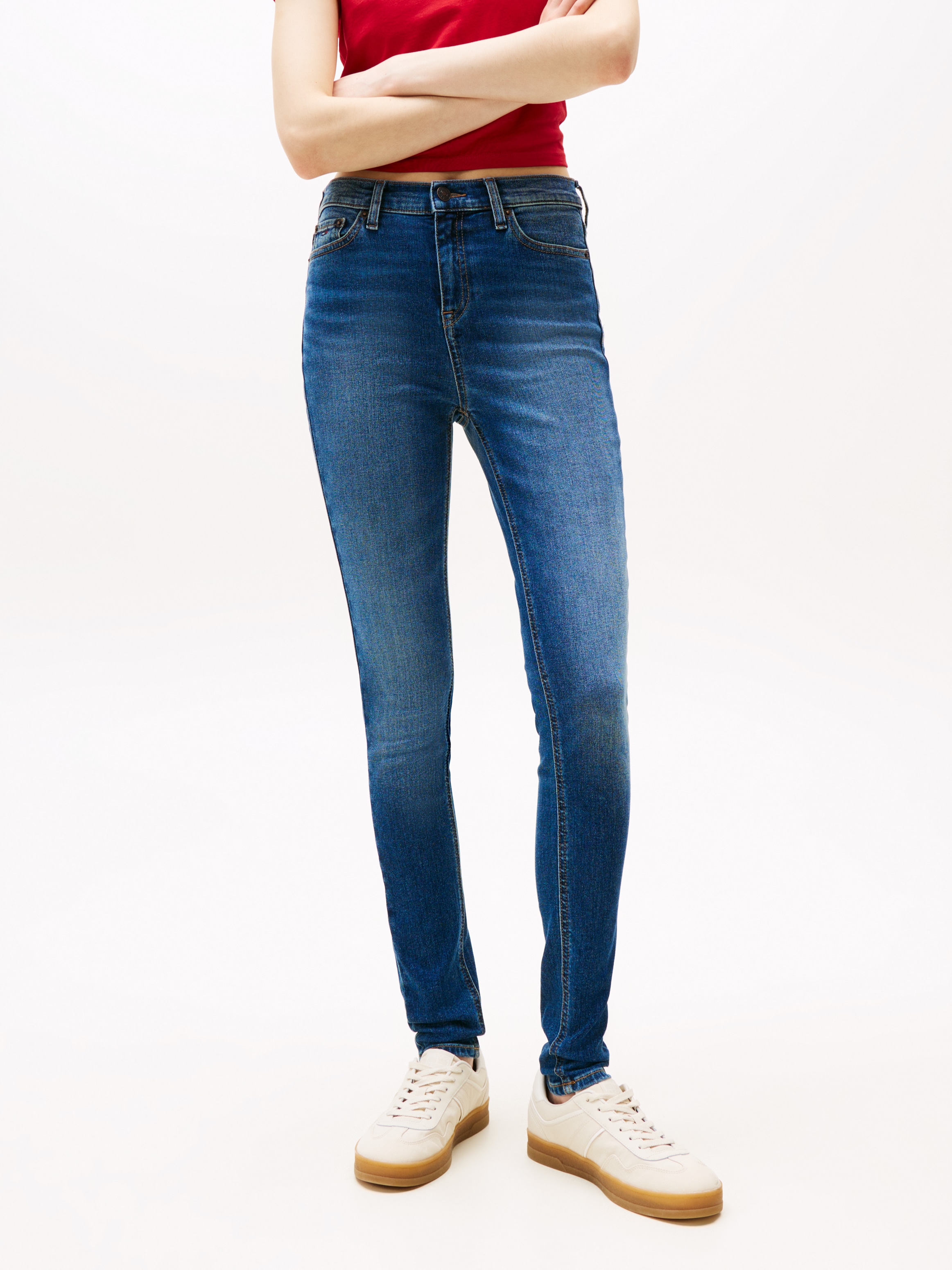 Image of Tommy Jeans Skinny-fit-Jeans "Nora Mid Rise Skinny Fit"