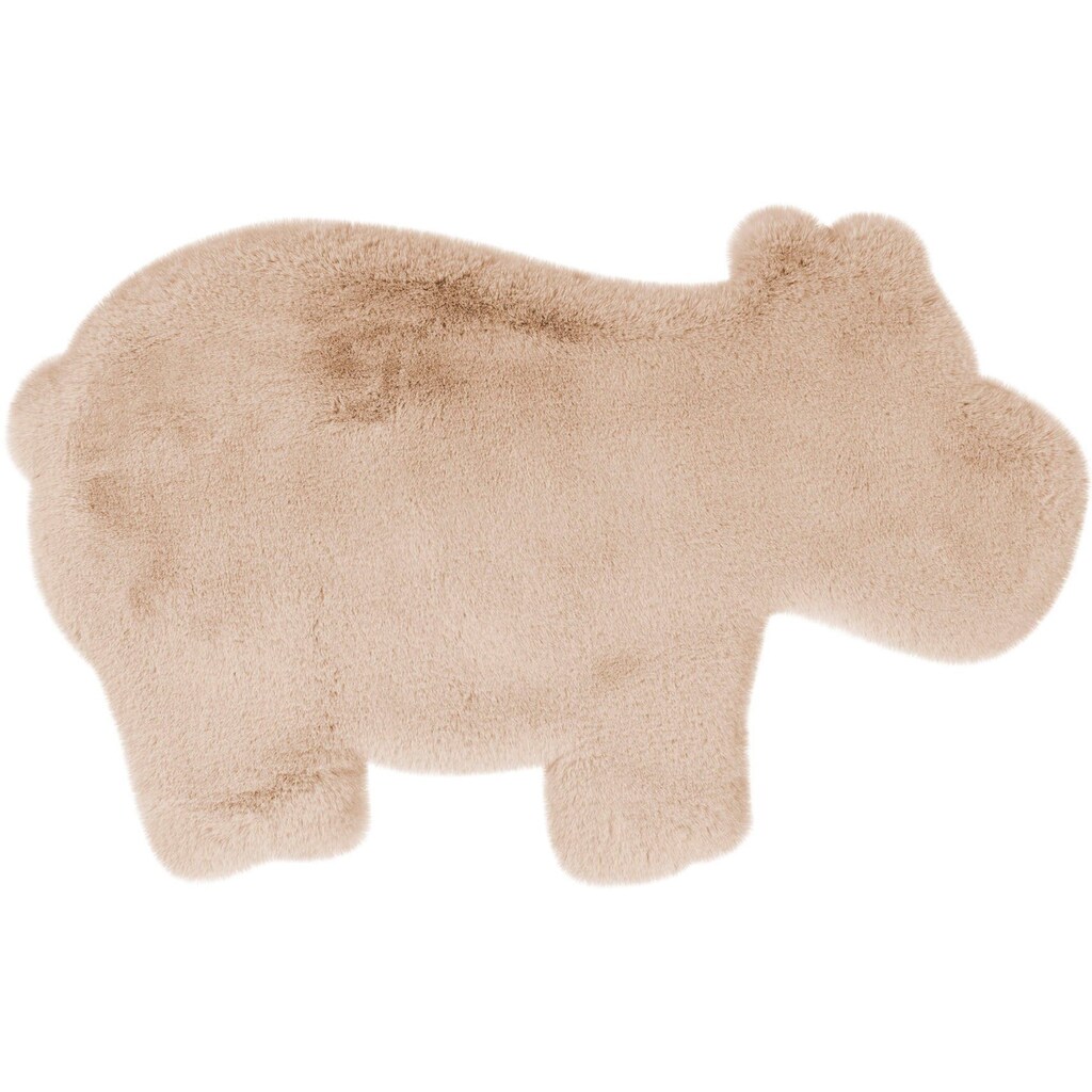 Lüttenhütt Kinderteppich »Hippo«, Motivform