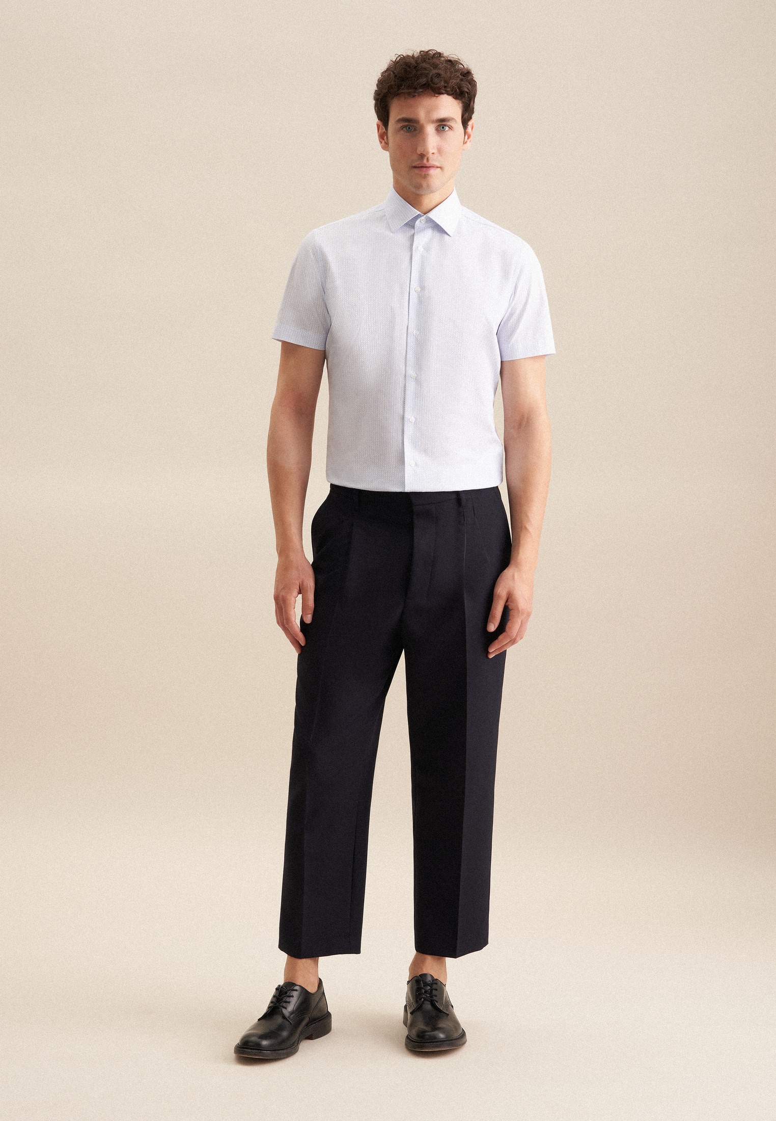 seidensticker Businesshemd »Slim« Slim 1/2 Kentkragen Druck