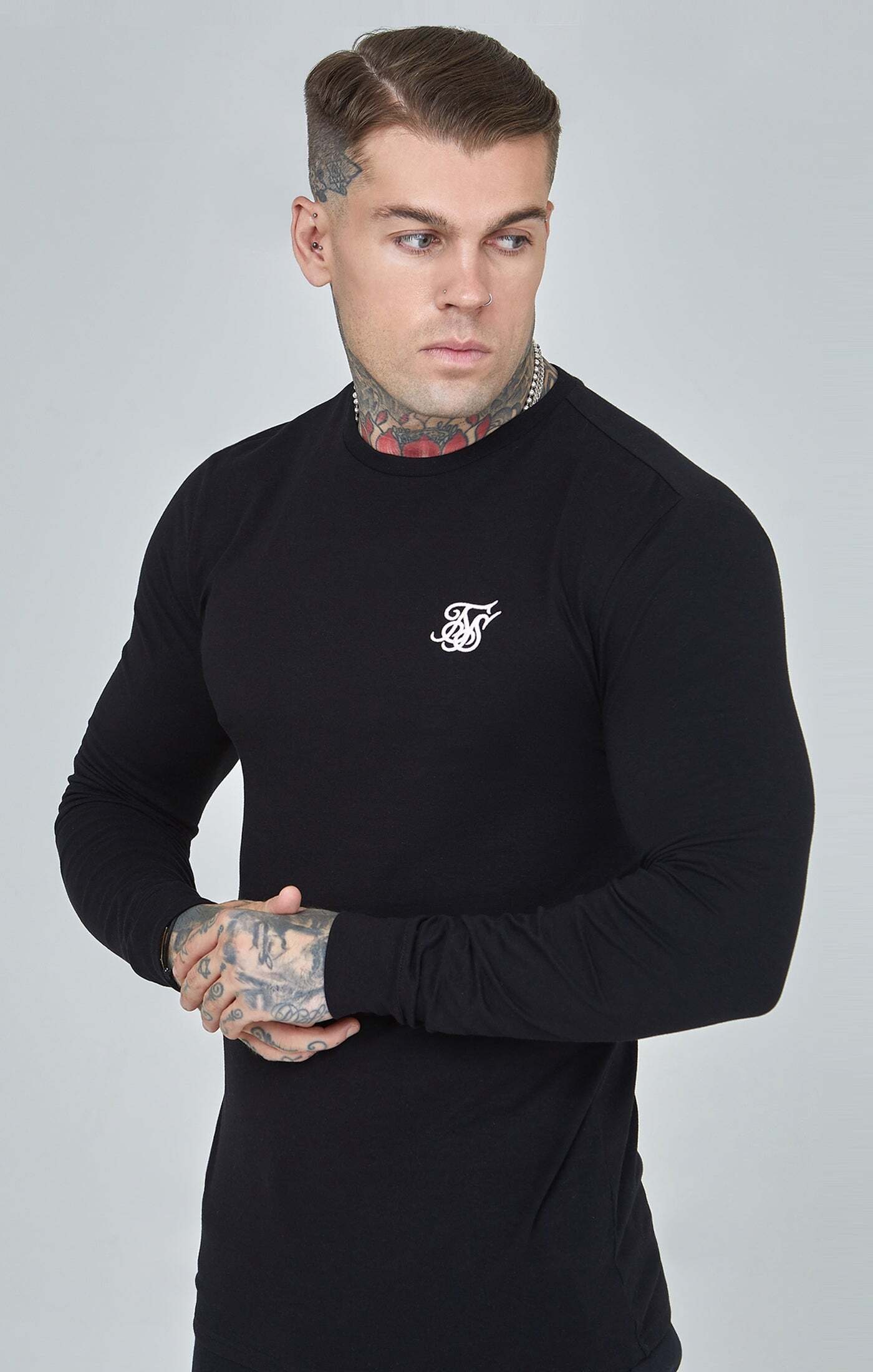 T-Shirt »Siksilk T-Shirts Essentials Long Sleeve T-Shirt«