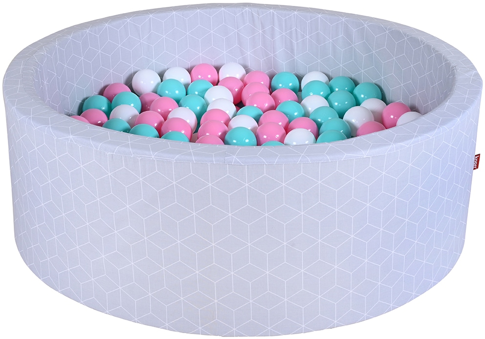 Cube Grey«, Knorrtoys® Germany in 300 Bällen Made Bällebad rose/creme/lightBlue; Découvrir mit sur »Geo,