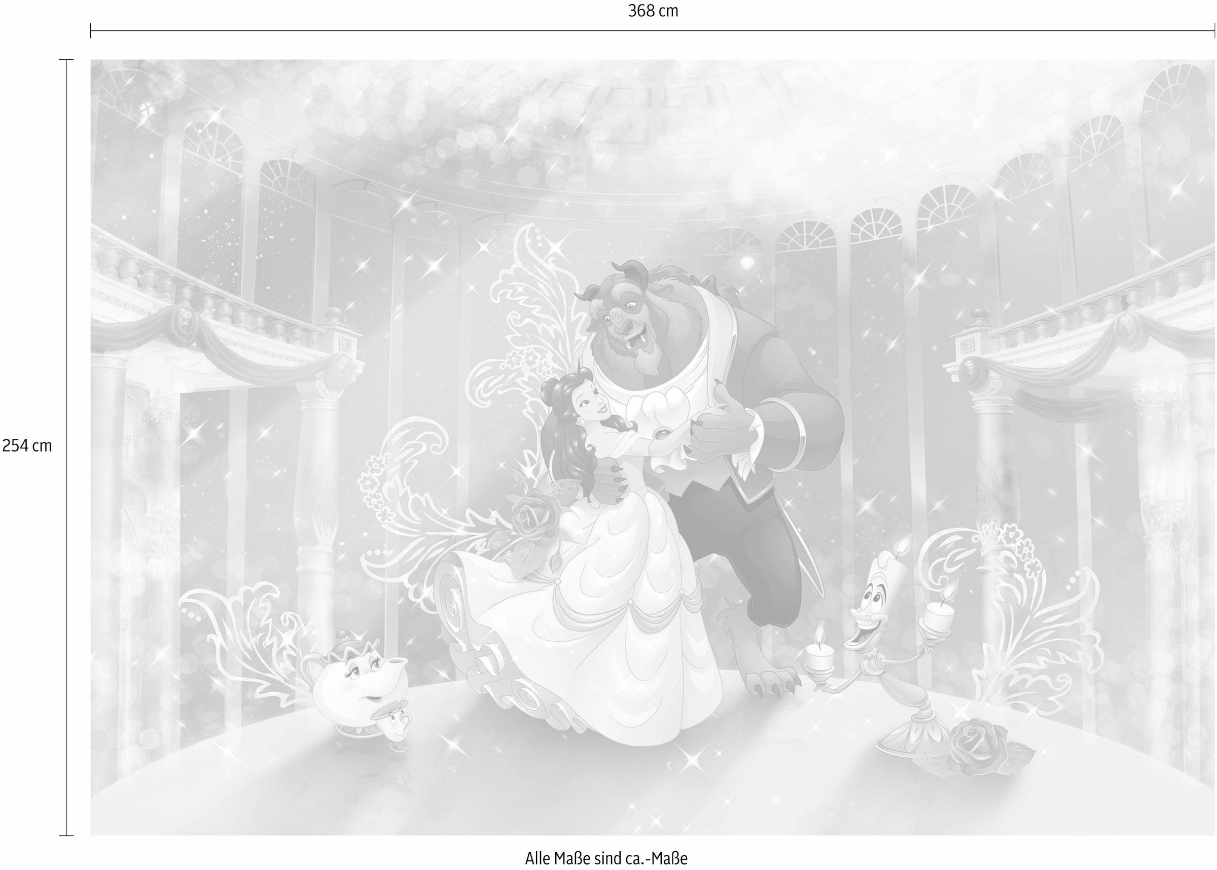 Komar Fototapete »Beauty and the Beast«, bedruckt-Comic, ausgezeichnet  lichtbeständig à bas prix!