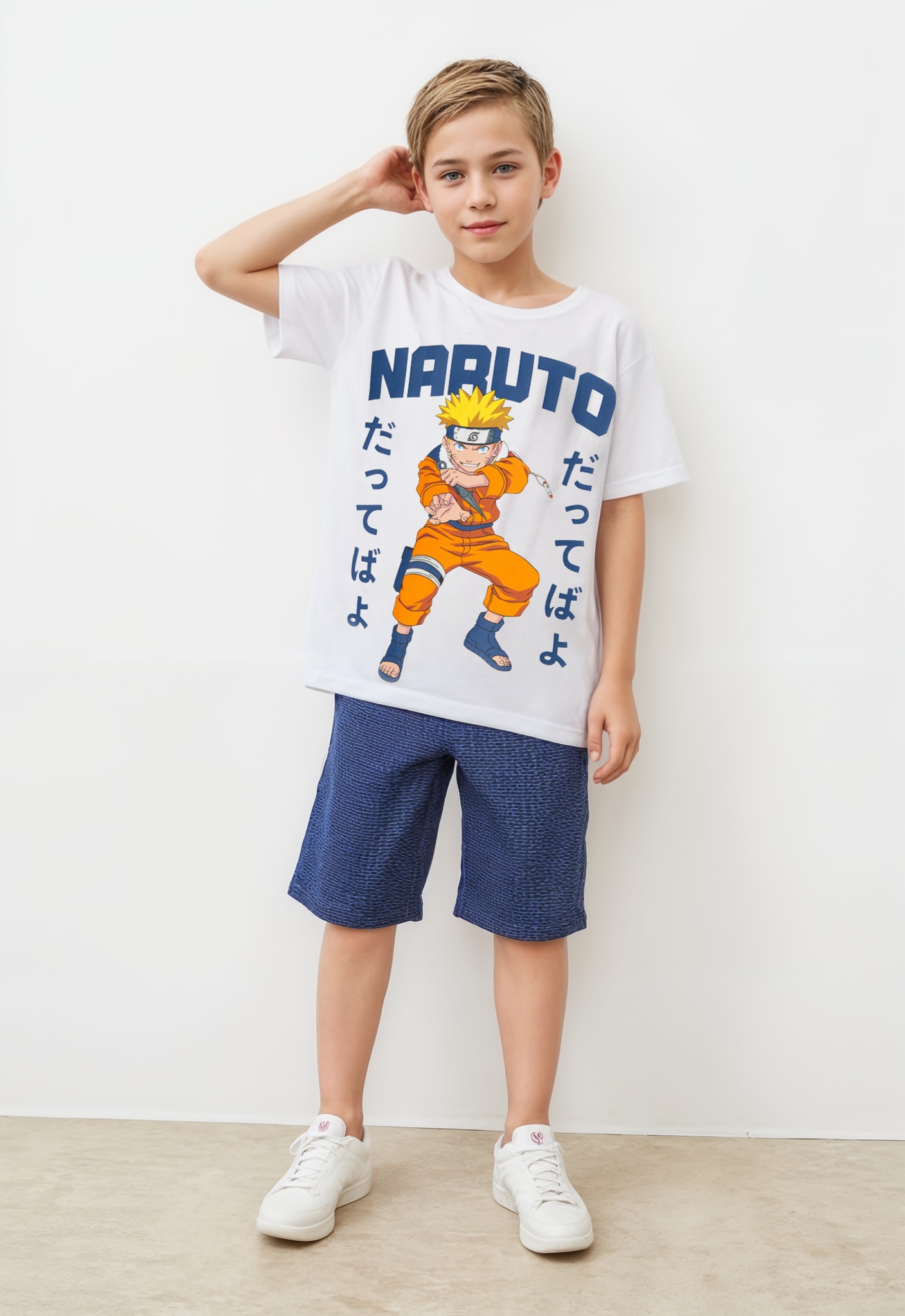Name It Print-Shirt »NKMMACAR NARUTO SS TOP NOOS SKY« mit grossem Comic-Frontmotiv