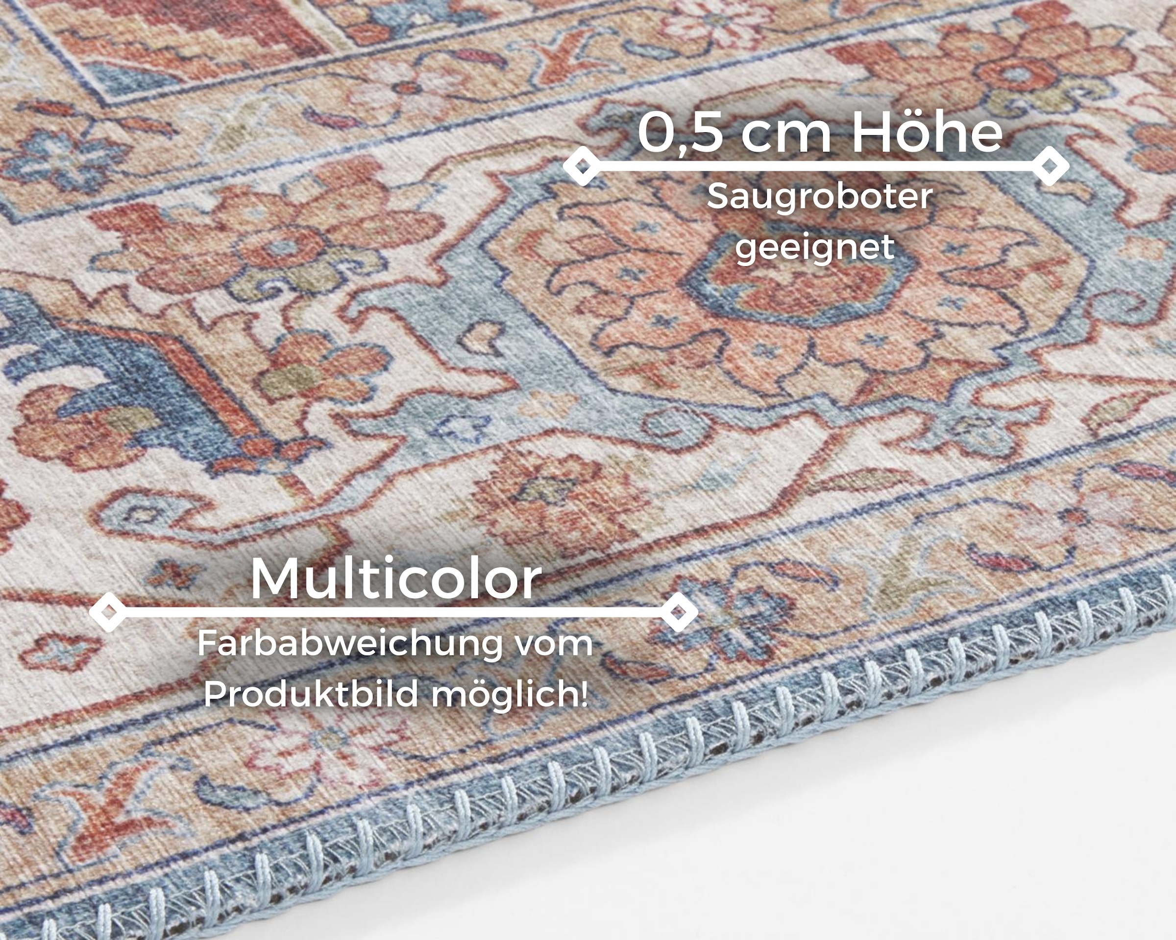 HANSE Home Teppich »Sylla«, rechteckig, 5 mm Höhe, Orientalisch, Läufer, Vintage, Wohnzimmer, Schlafzimmer, Esszimmer
