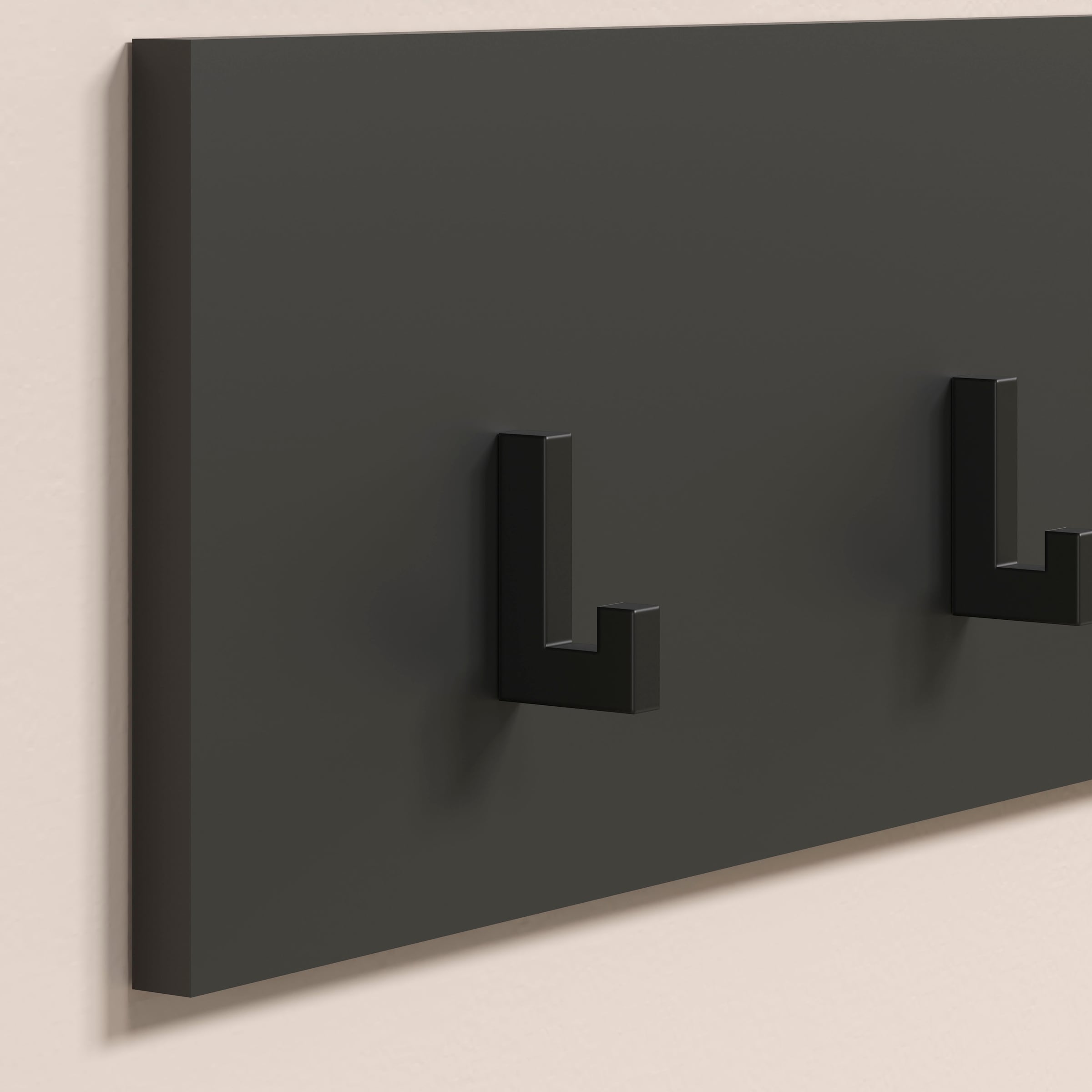 Home affaire Garderobenleiste »Estepona« Wandpaneel mit 4 Kleiderhaken – (B/T/H) 80/2/20 cm