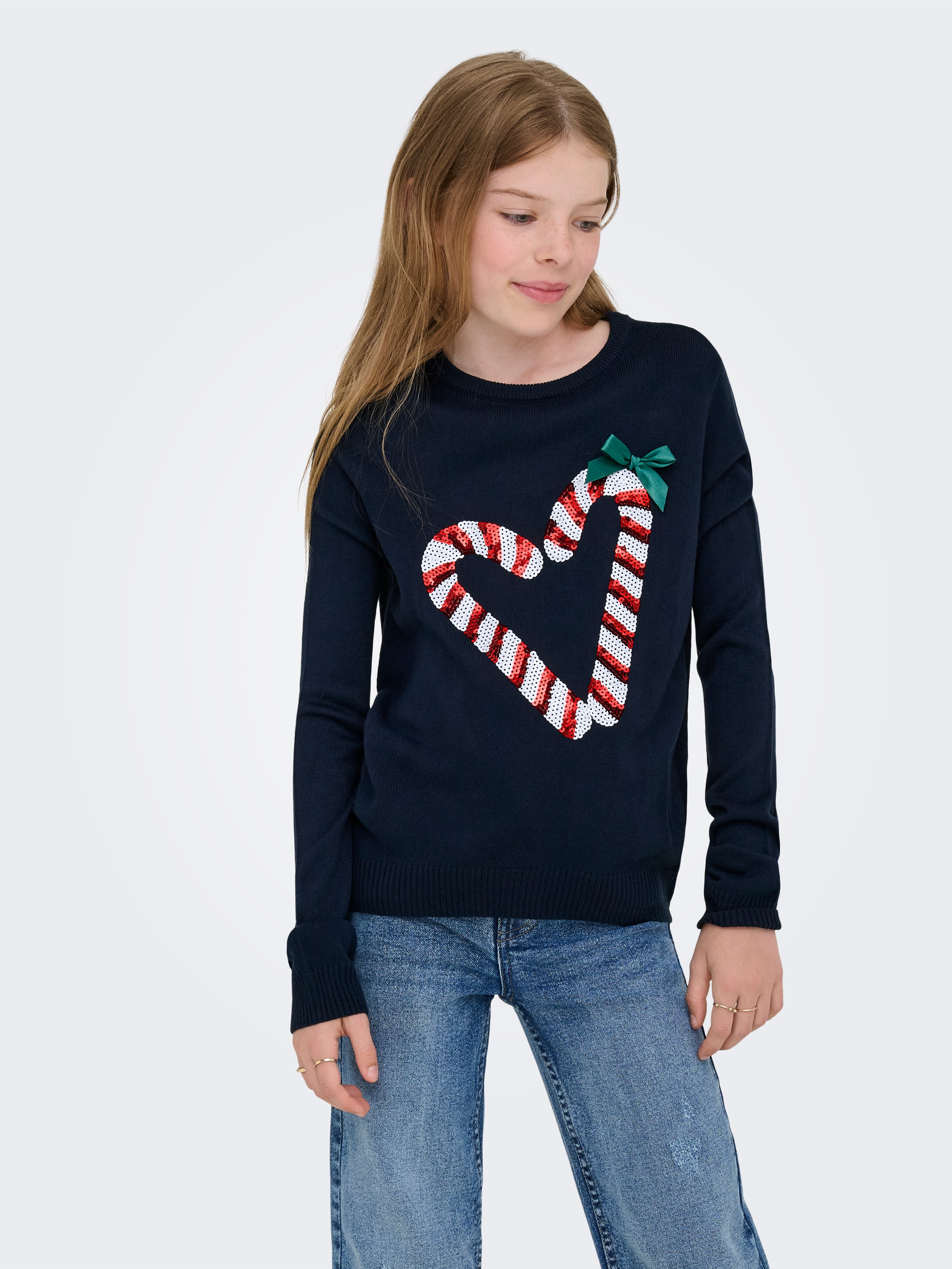 Image of KIDS ONLY Weihnachtspullover "KOGXMAS SHINE LS ONECK BOX KNT"