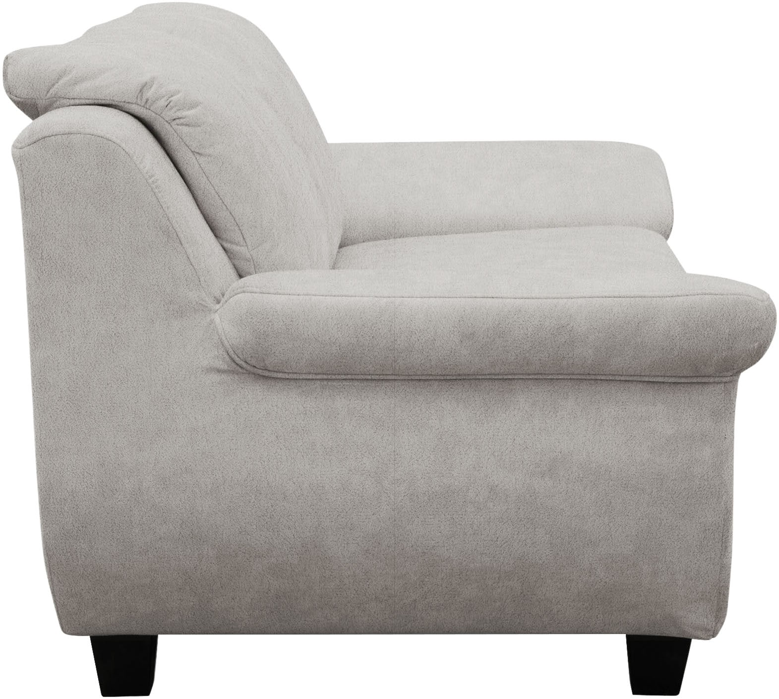 GOODproduct 2-places »Silkeborg 161 cm, formschönes Sofa mit dunklen Füssen« en microfibre de luxe douce et facile d'entretien