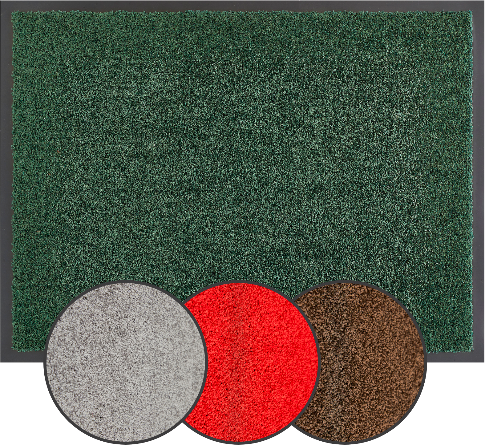 my home Fussmatte »Emil, Made in Netherlands«, rechteckig, 6 mm Höhe, Schmutzfangmatte, Uni Farben, rutschhemmend, waschbar (Handwäsche)