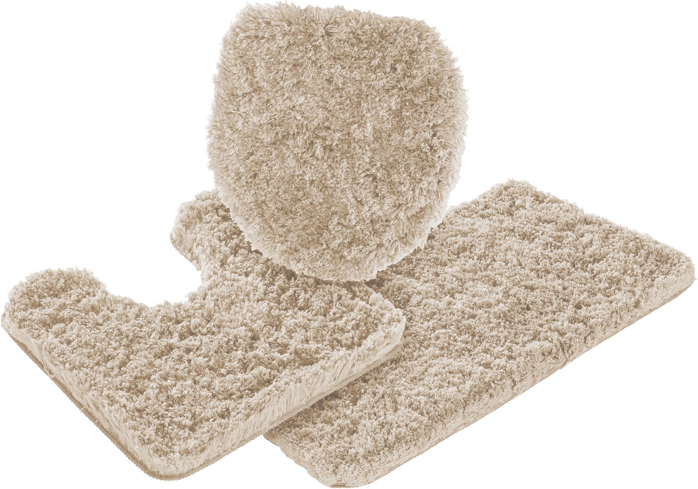 Guido Maria Kretschmer Home&Living Badematte »Micro exclusiv, Badvorleger, Badezimmer Teppich«, rutschhemmend beschichtet, strapazierfähig-schnell trocknend-fussbodenheizungsgeeignet, Badteppich, Badematten auch als 3 teiliges Set & rund erhältlich
