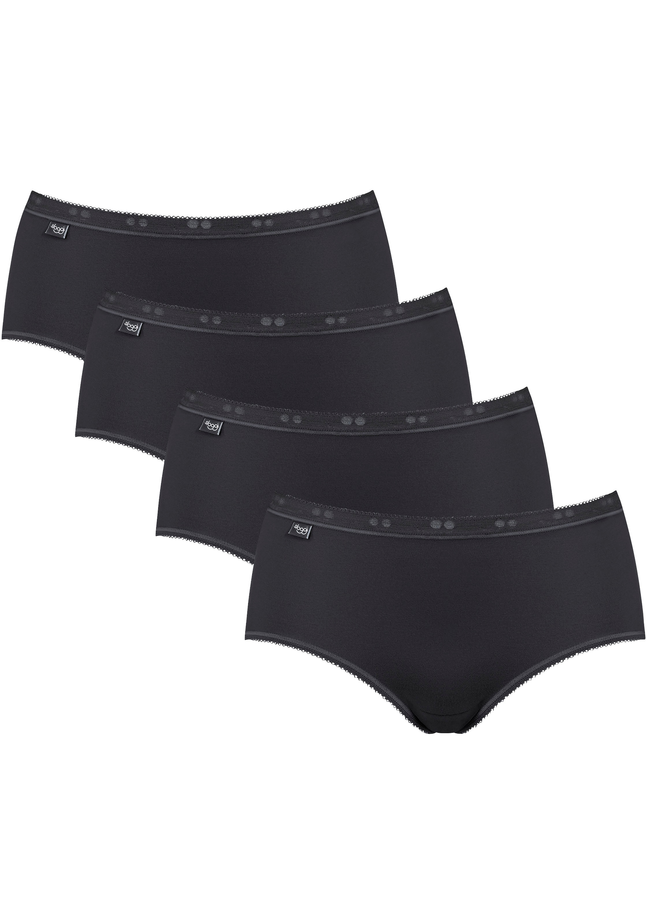 Image of sloggi Midislip "Basic+" 4er Pack, perfekter Sitz, feminin, Baumwollmischung, Single Jersey, weich