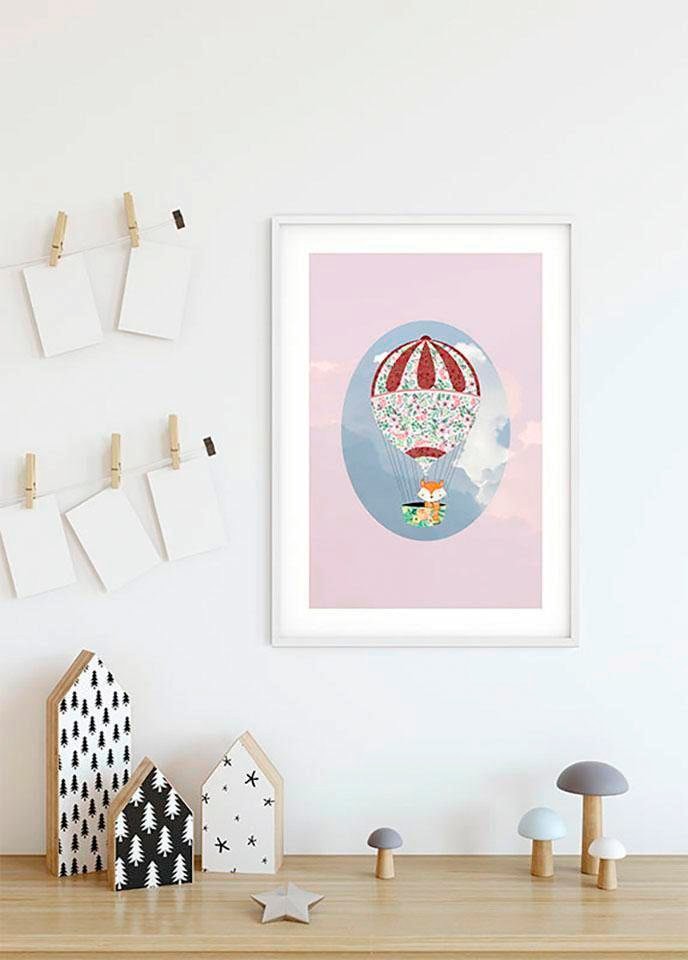 Komar Poster »Happy Balloon Rose«, Figuren, (Packung, 1 St., Anzahl Teile 1),  Kinderzimmer, Schlafzimmer, Wohnzimmer versandkostenfrei auf