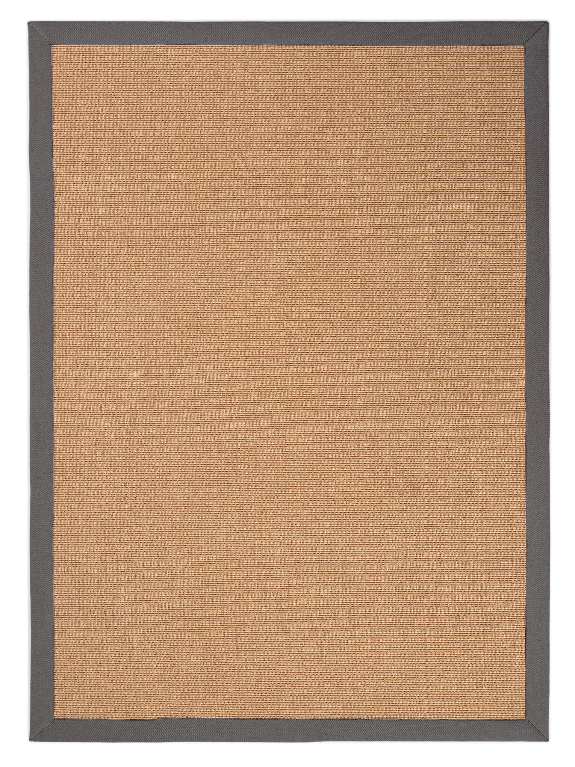 Image of carpetfine B: 120 1 "Sisal, auch als Läufer erhältlich" rechteckig 5 mm Höhe mit farbiger Bordüre, Anti Rutsch Rückseite, viele Grössen, Wohnzimmer